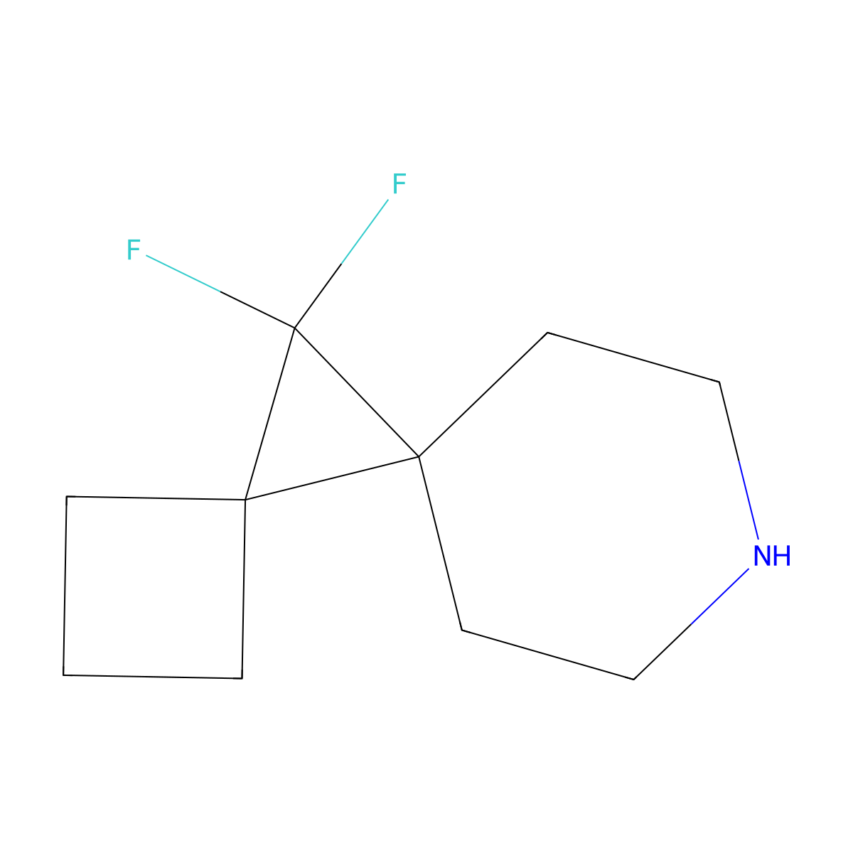 11,11-Difluoro-8-azadispiro[3.0.5^{5}.1^{4}]undecane molecular structure, CAS 2098076-74-3