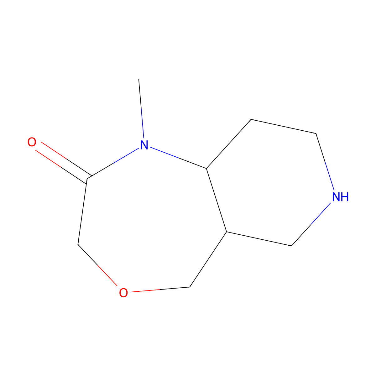 1-methyloctahydropyrido[4,3-e][1,4]oxazepin-2(3H)-one molecular structure, CAS 2098083-08-8
