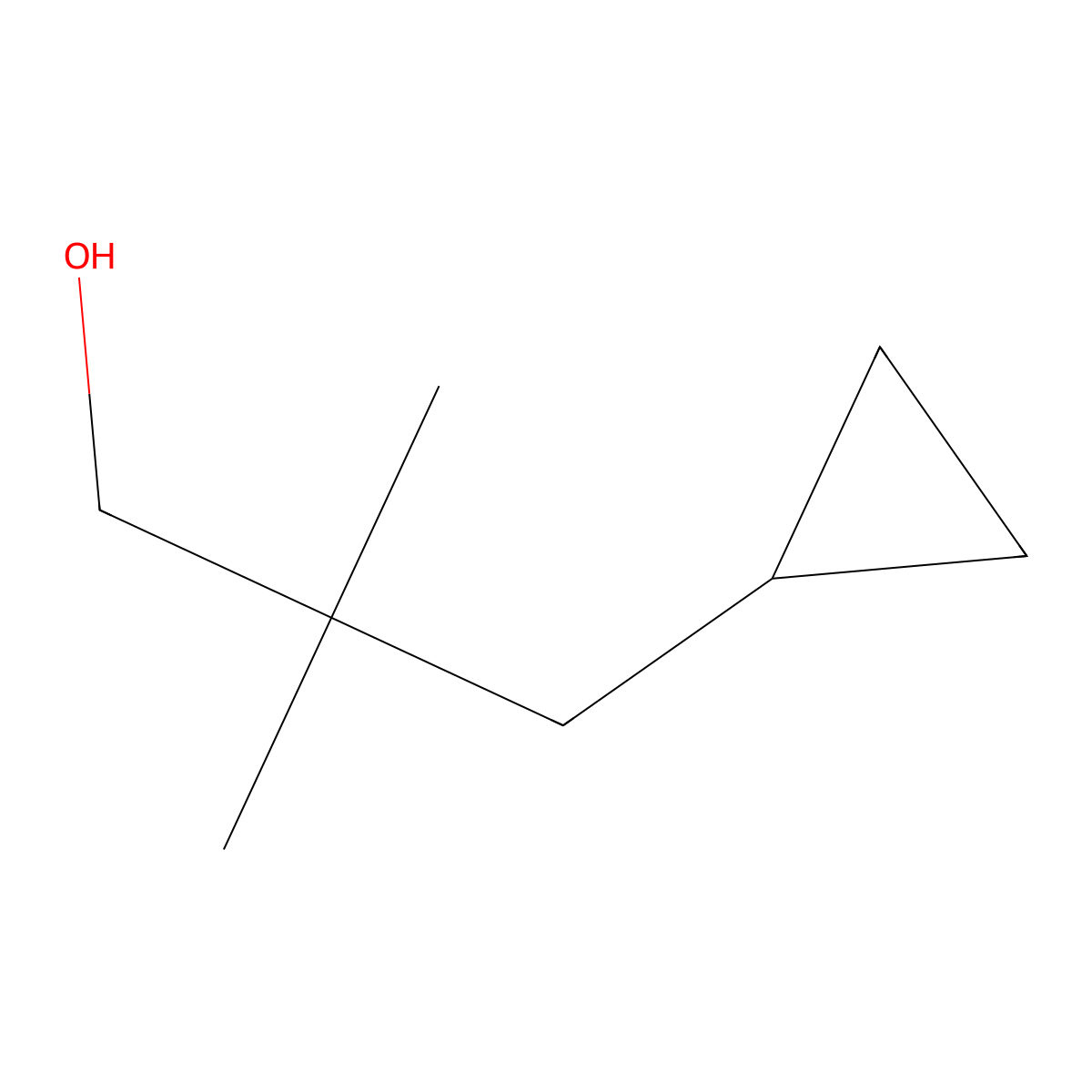 3-Cyclopropyl-2,2-dimethylpropan-1-ol molecular structure, CAS 2098089-83-7