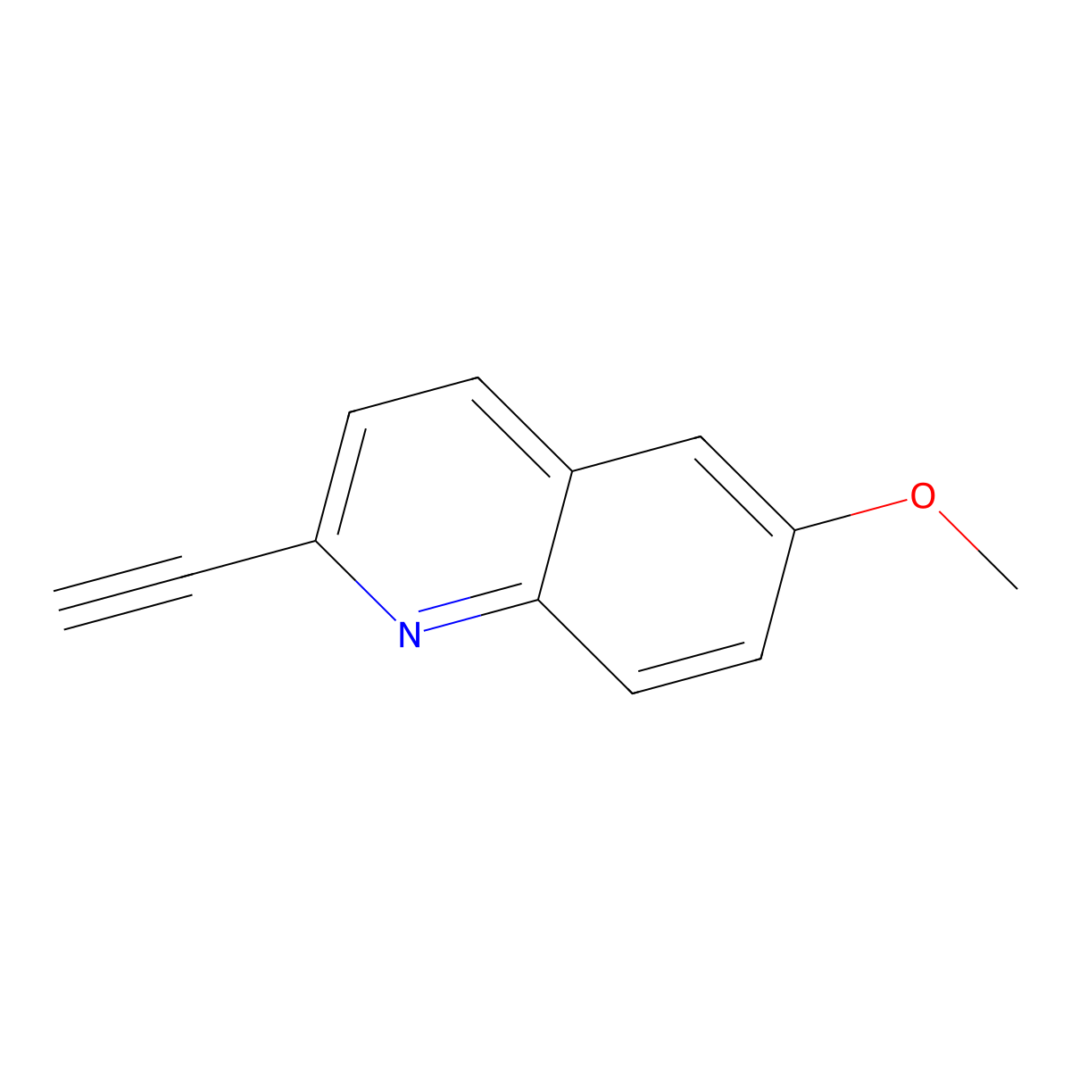 2-Ethynyl-6-methoxyquinoline molecular structure, CAS 2098094-18-7