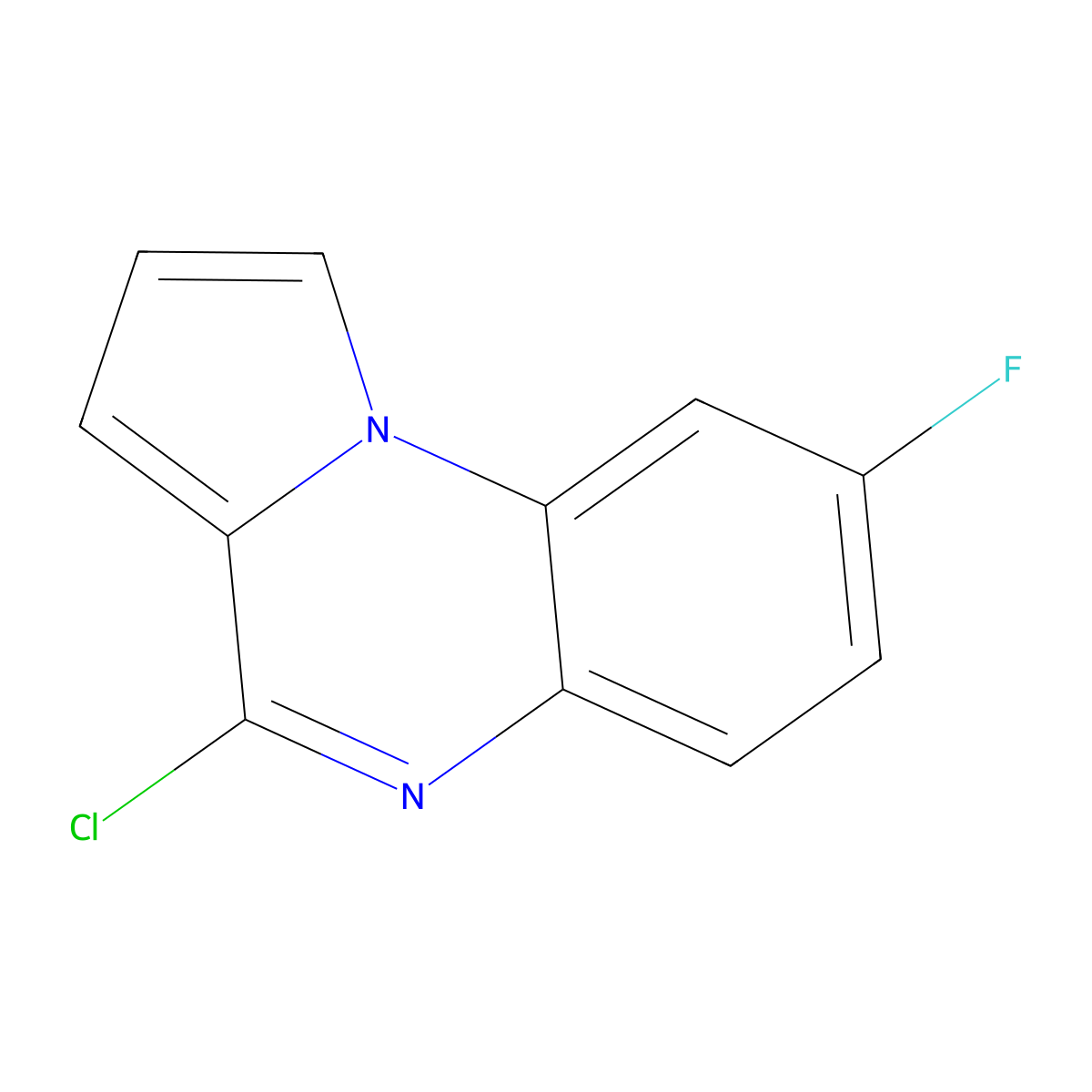 4-Chloro-8-fluoropyrrolo[1,2-a]quinoxaline molecular structure, CAS 2098097-42-6