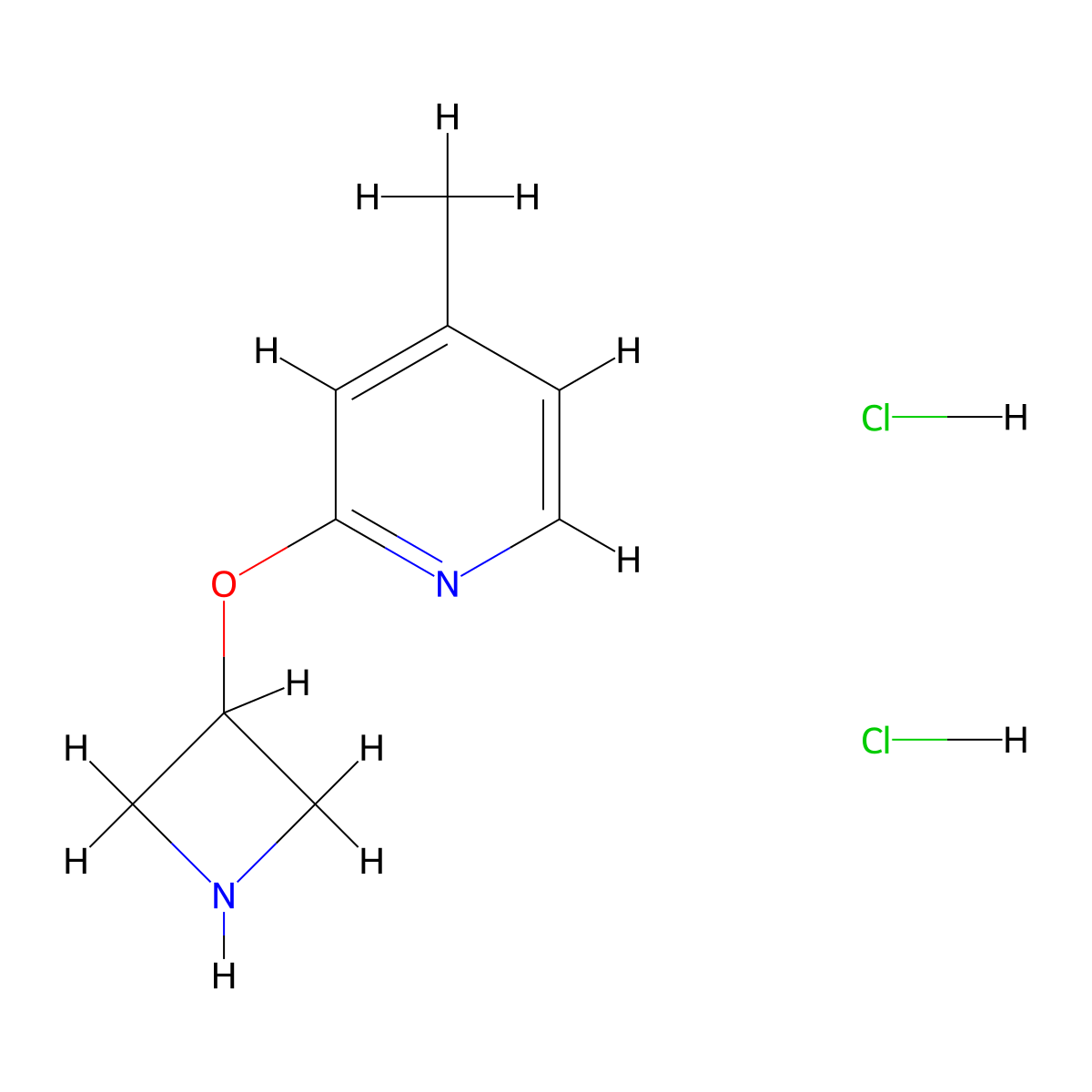2-(Azetidin-3-yloxy)-4-methylpyridine dihydrochloride molecular structure, CAS 2098099-66-0