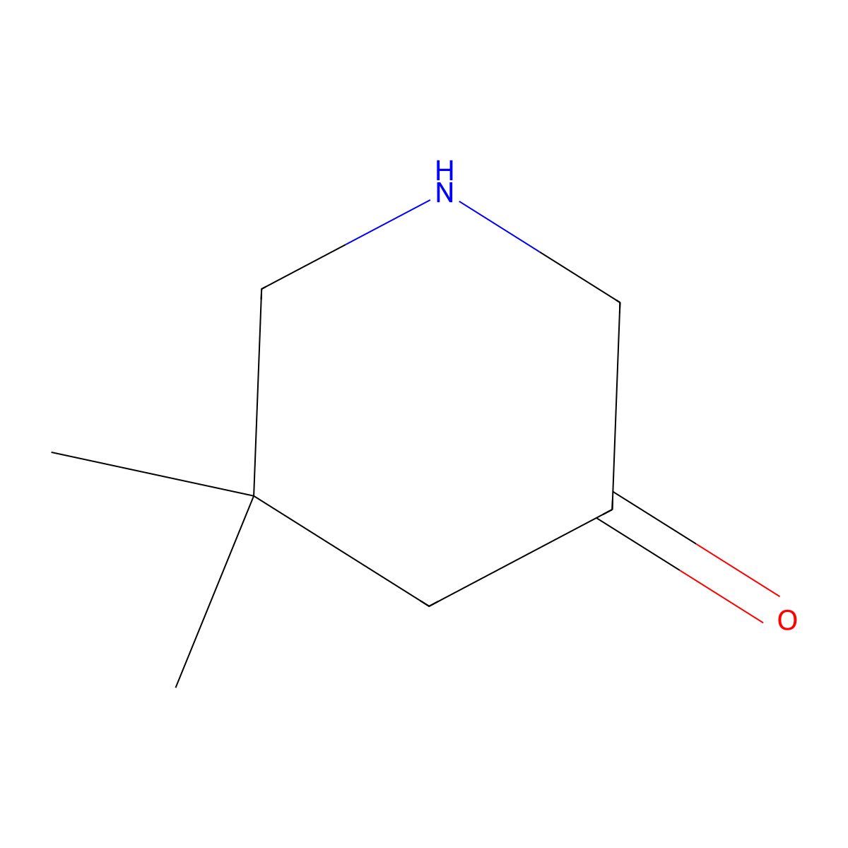 5,5-Dimethylpiperidin-3-one molecular structure, CAS 2098110-82-6