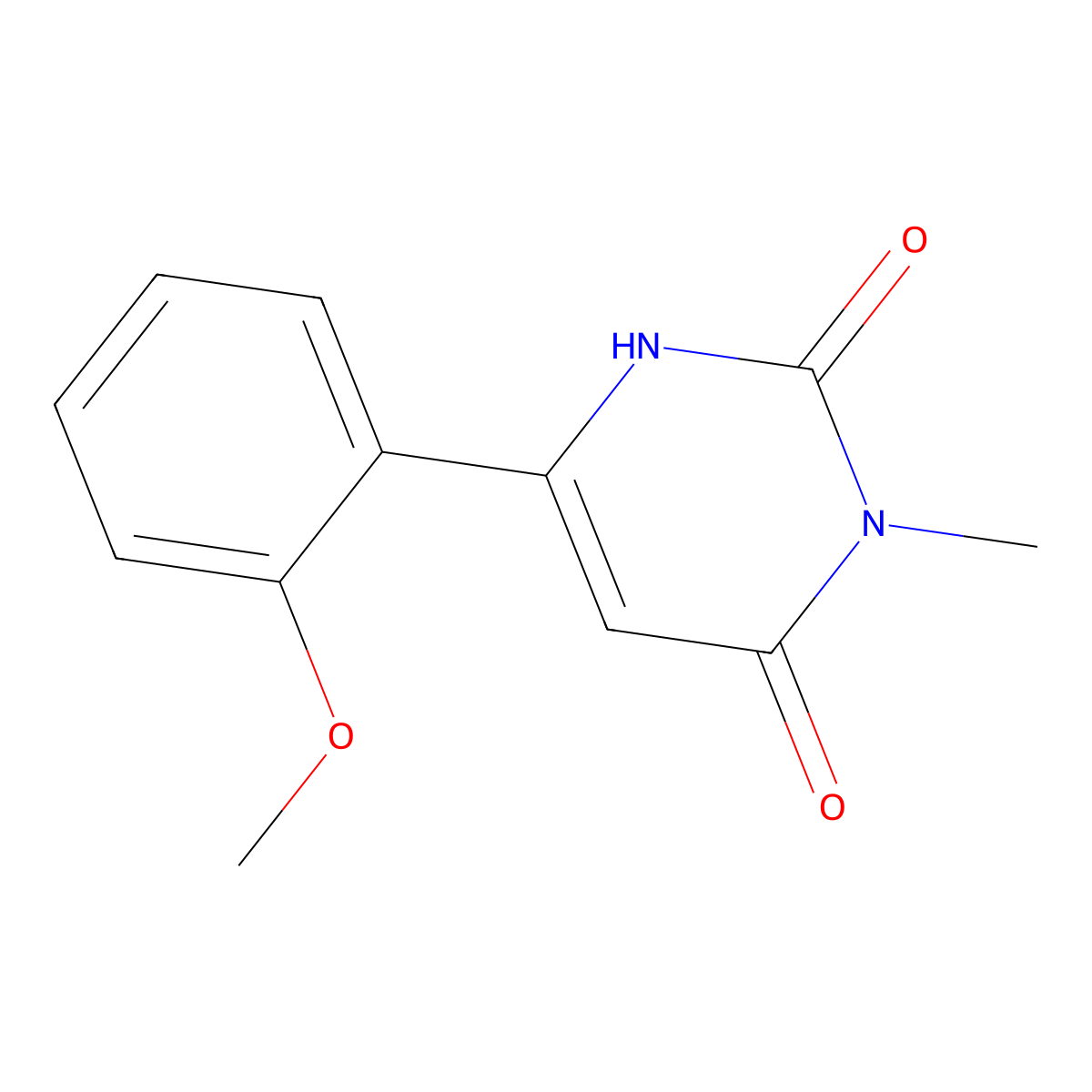 6-(2-Methoxyphenyl)-3-methyl-1,2,3,4-tetrahydropyrimidine-2,4-dione molecular structure, CAS 2098140-59-9
