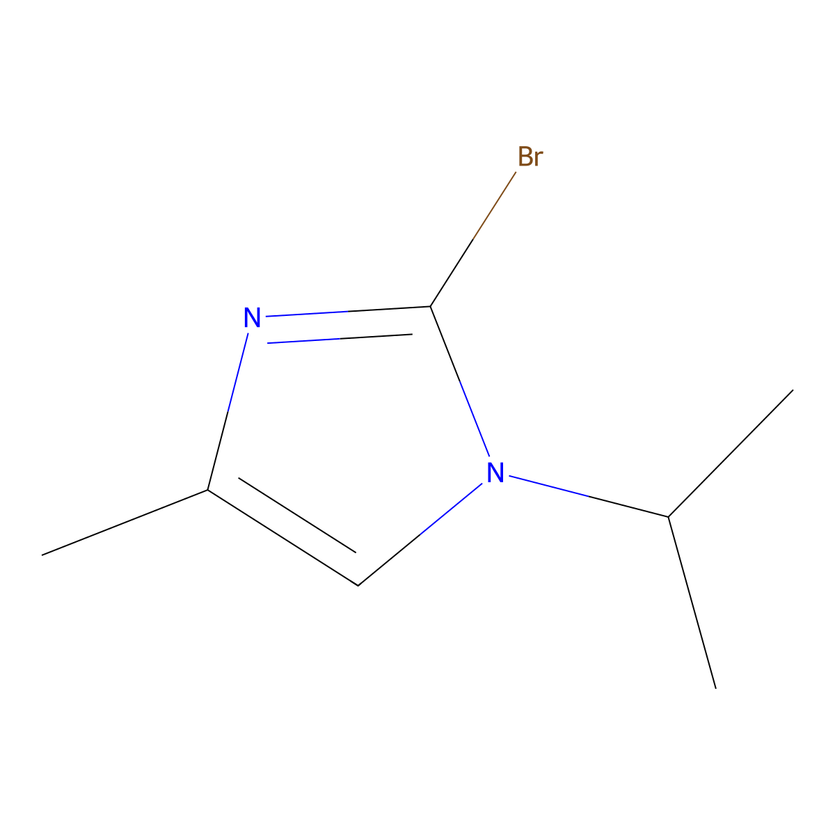 2-bromo-1-isopropyl-4-methyl-1H-imidazole molecular structure, CAS 2098216-56-7