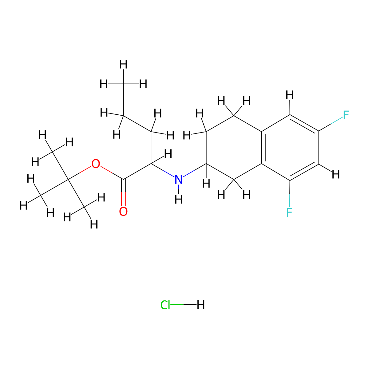 C19H28ClF2NO2 molecular structure, CAS 2098259-68-6