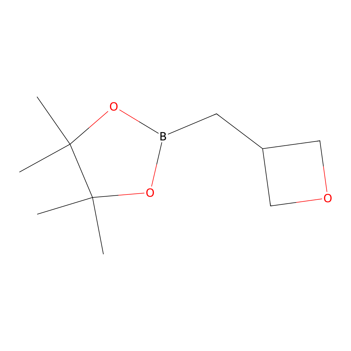 4,4,5,5-Tetramethyl-2-[(oxetan-3-yl)methyl]-1,3,2-dioxaborolane molecular structure, CAS 2098279-67-3