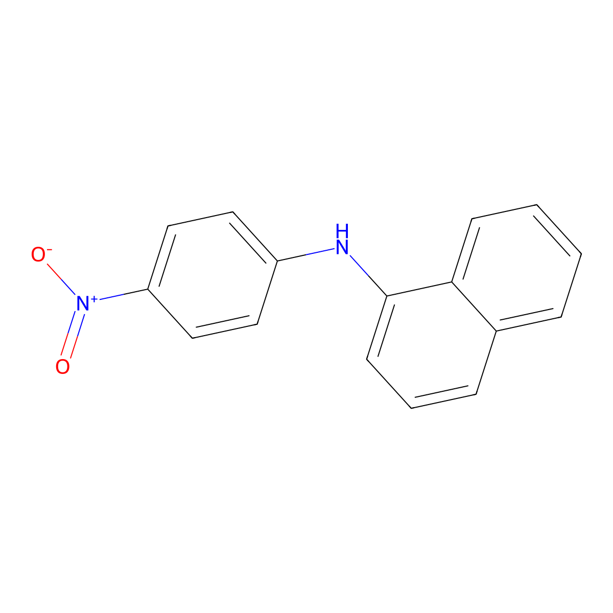 N-(4-nitrophenyl)naphthalen-1-amine molecular structure, CAS 20983-63-5