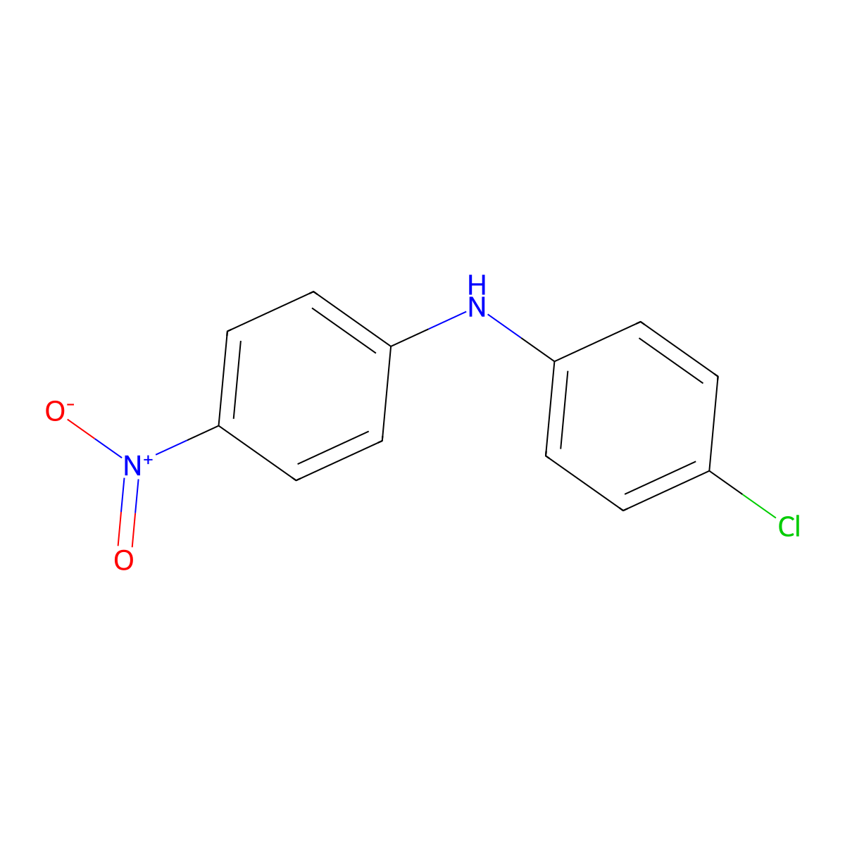 N-(4-Chlorophenyl)-4-nitroaniline molecular structure, CAS 20983-67-9