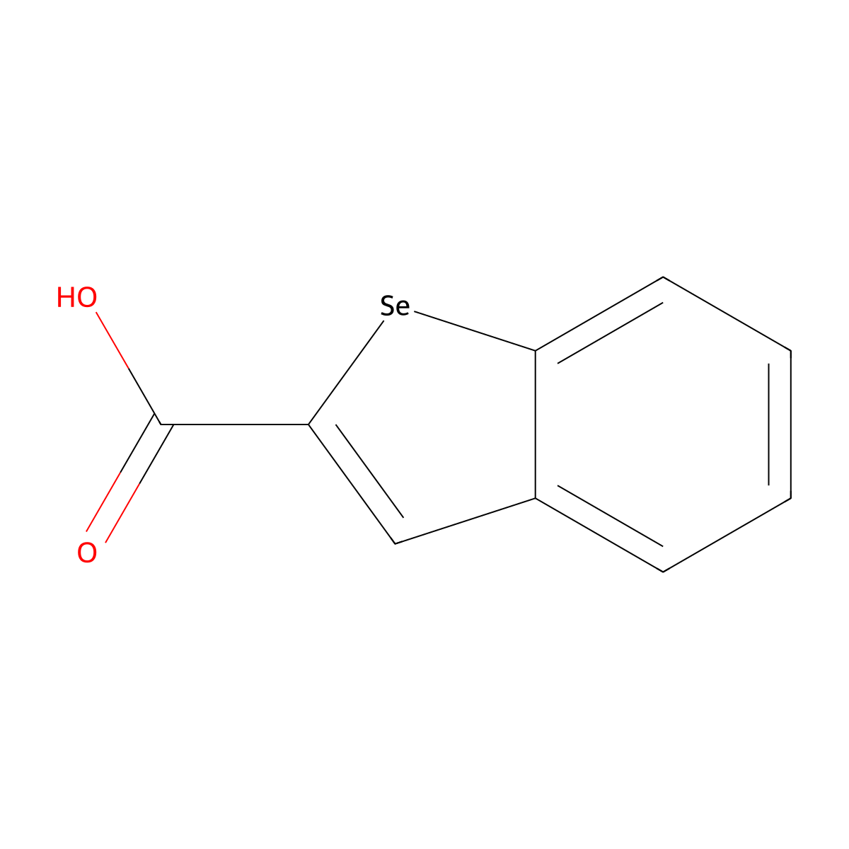 1-Benzoselenophene-2-carboxylic acid molecular structure, CAS 20984-16-1