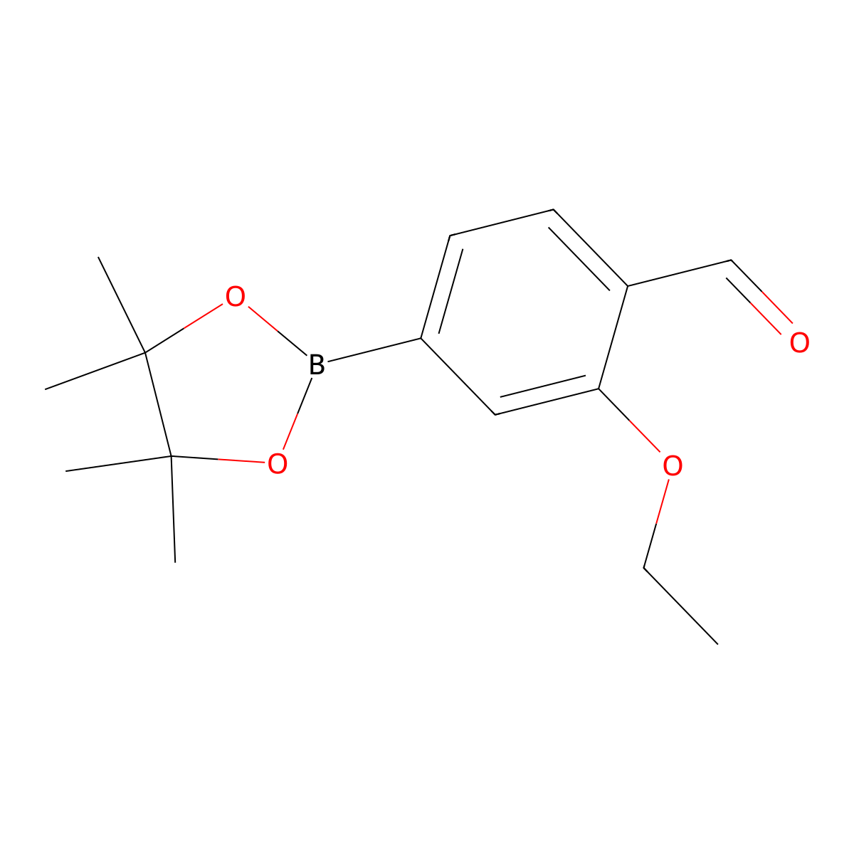 2-Ethoxy-4-(tetramethyl-1,3,2-dioxaborolan-2-yl)benzaldehyde molecular structure, CAS 2098425-81-9