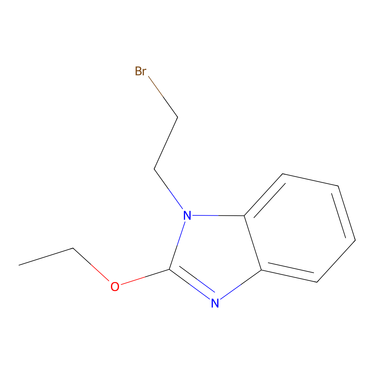 1-(2-Bromoethyl)-2-ethoxy-1H-benzo[d]imidazole molecular structure, CAS 2098456-07-4