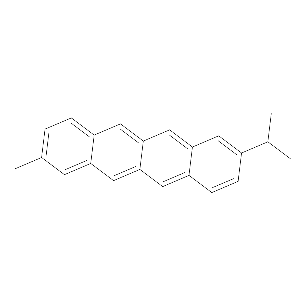2-Methyl-8-(propan-2-yl)tetracene molecular structure, CAS 2098457-40-8