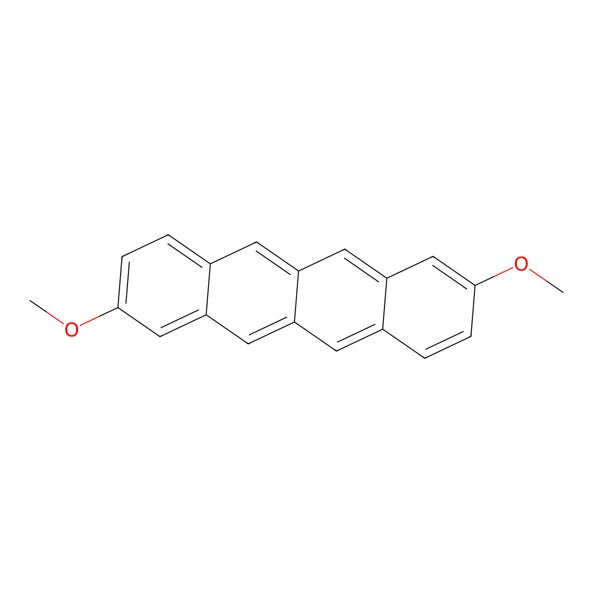 2,8-Dimethoxytetracene molecular structure, CAS 2098457-44-2