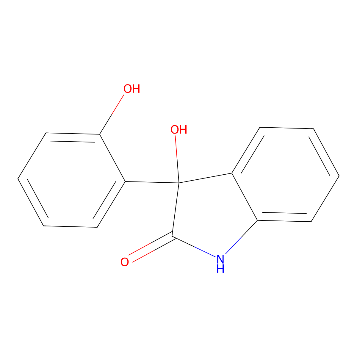3-hydroxy-3-(2-hydroxyphenyl)-1,3-dihydro-2H-indol-2-one molecular structure, CAS 209847-87-0
