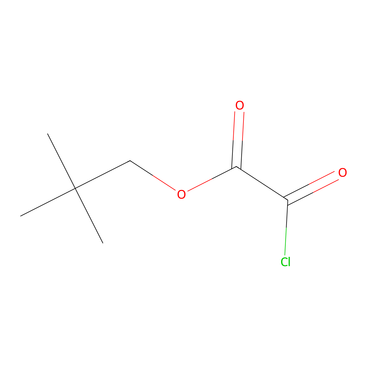 Neopentyl 2-chloro-2-oxoacetate molecular structure, CAS 209848-82-8