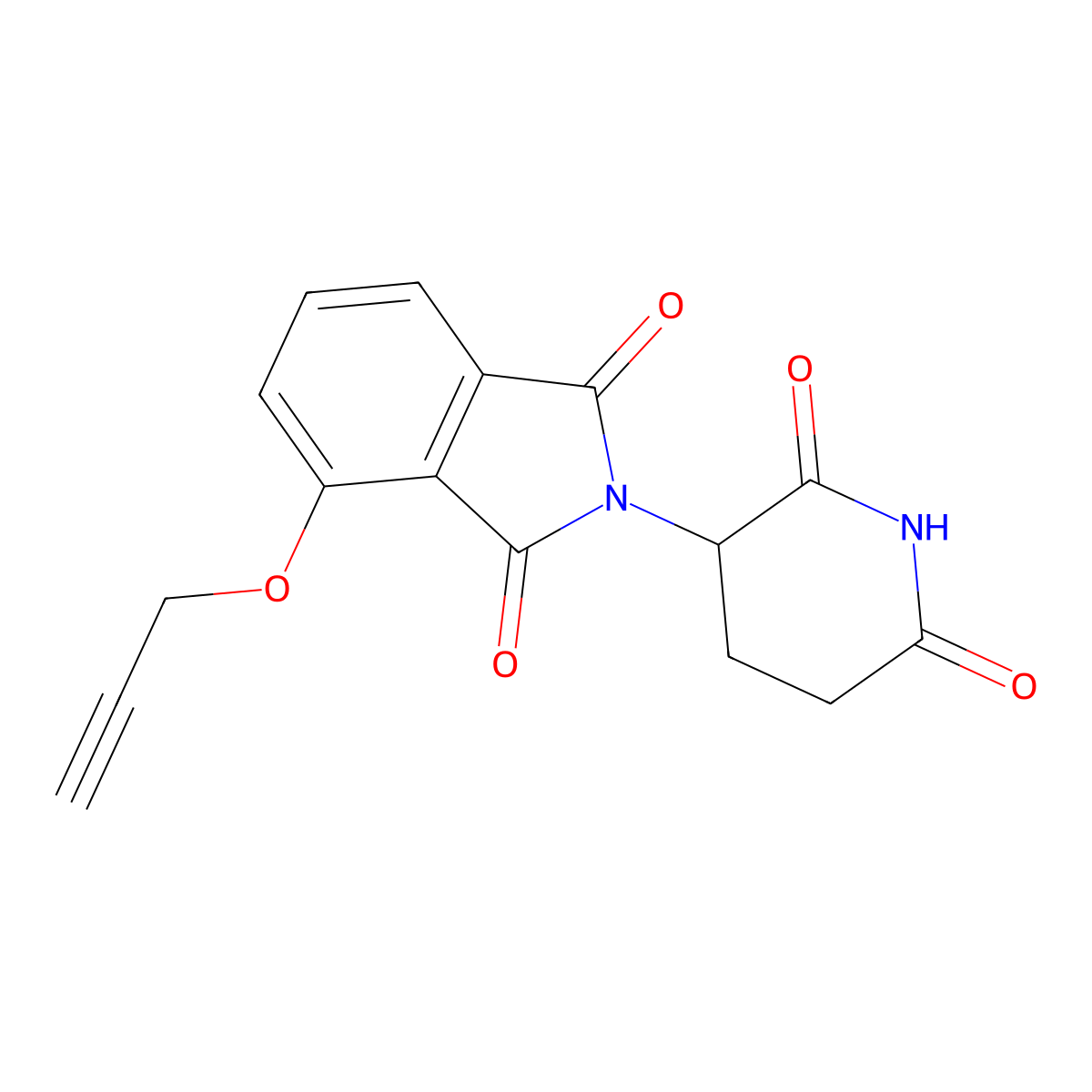 Thalidomide, propargyl molecular structure, CAS 2098487-39-7