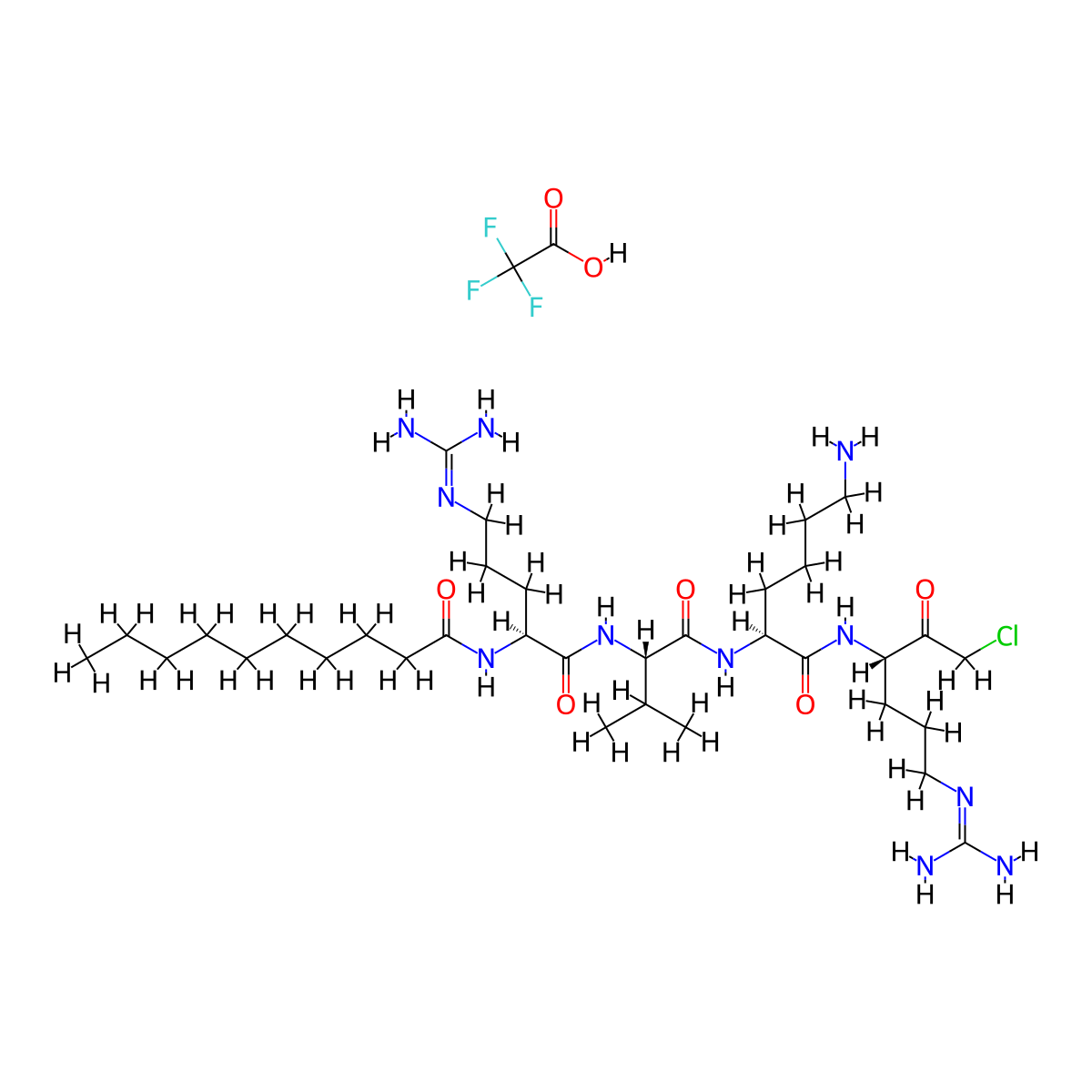 Decanoyl-RVKR-CMK (TFA) molecular structure, CAS 2098497-25-5