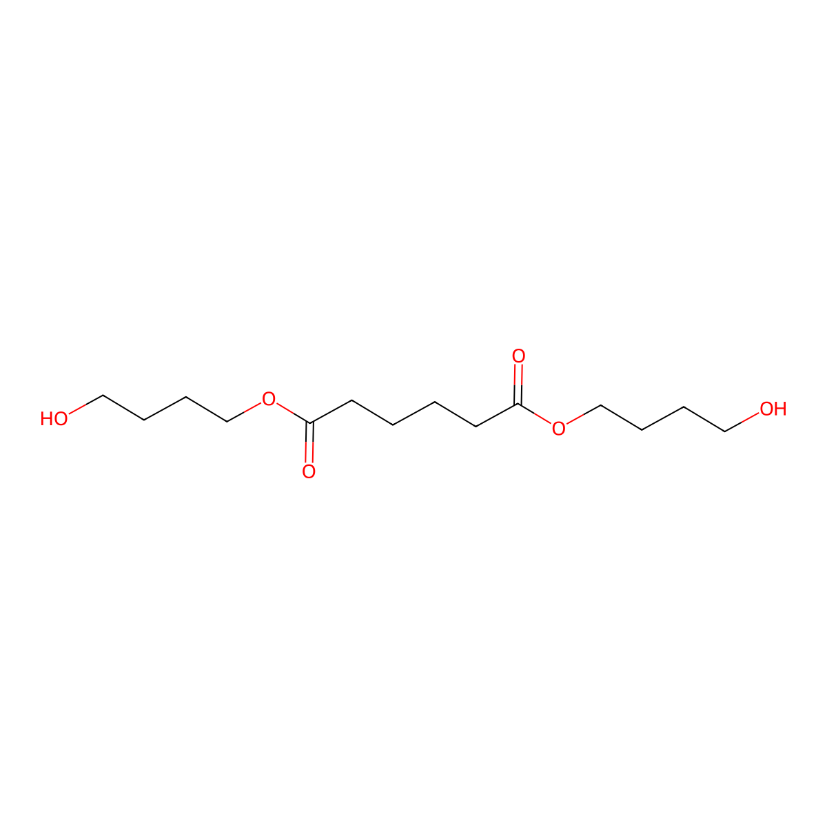 1,6-Bis(4-hydroxybutyl) hexanedioate molecular structure, CAS 20985-13-1