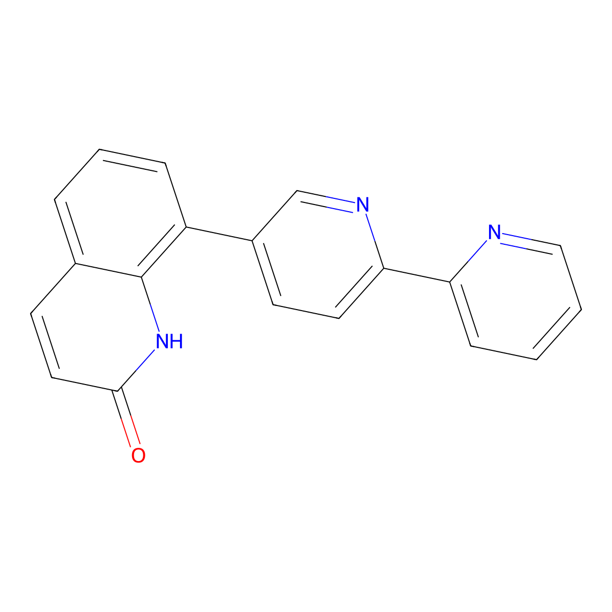 8-([2,2'-bipyridin]-5-yl)quinolin-2(1H)-one molecular structure, CAS 2098537-91-6