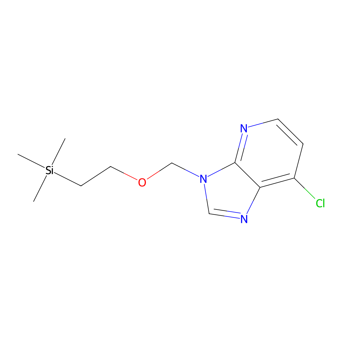 7-chloro-3-((2-(trimethylsilyl)ethoxy)methyl)-3H-imidazo[4,5-b]pyridine molecular structure, CAS 2098583-31-2