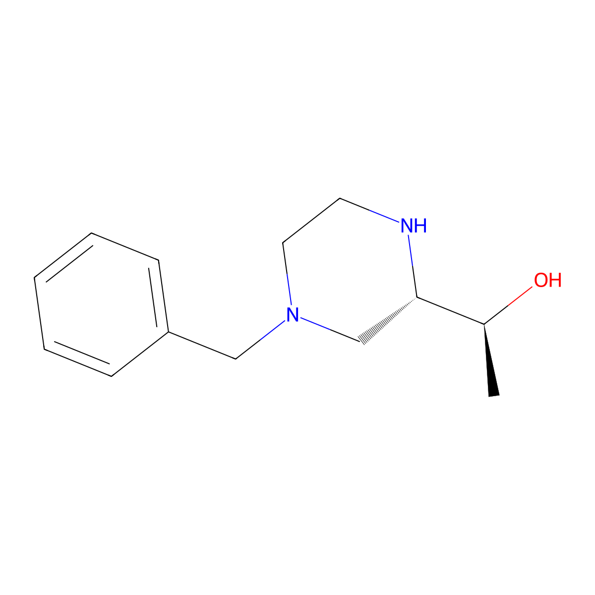(S)-1-((S)-4-Benzylpiperazin-2-yl)ethanol molecular structure, CAS 2098692-73-8