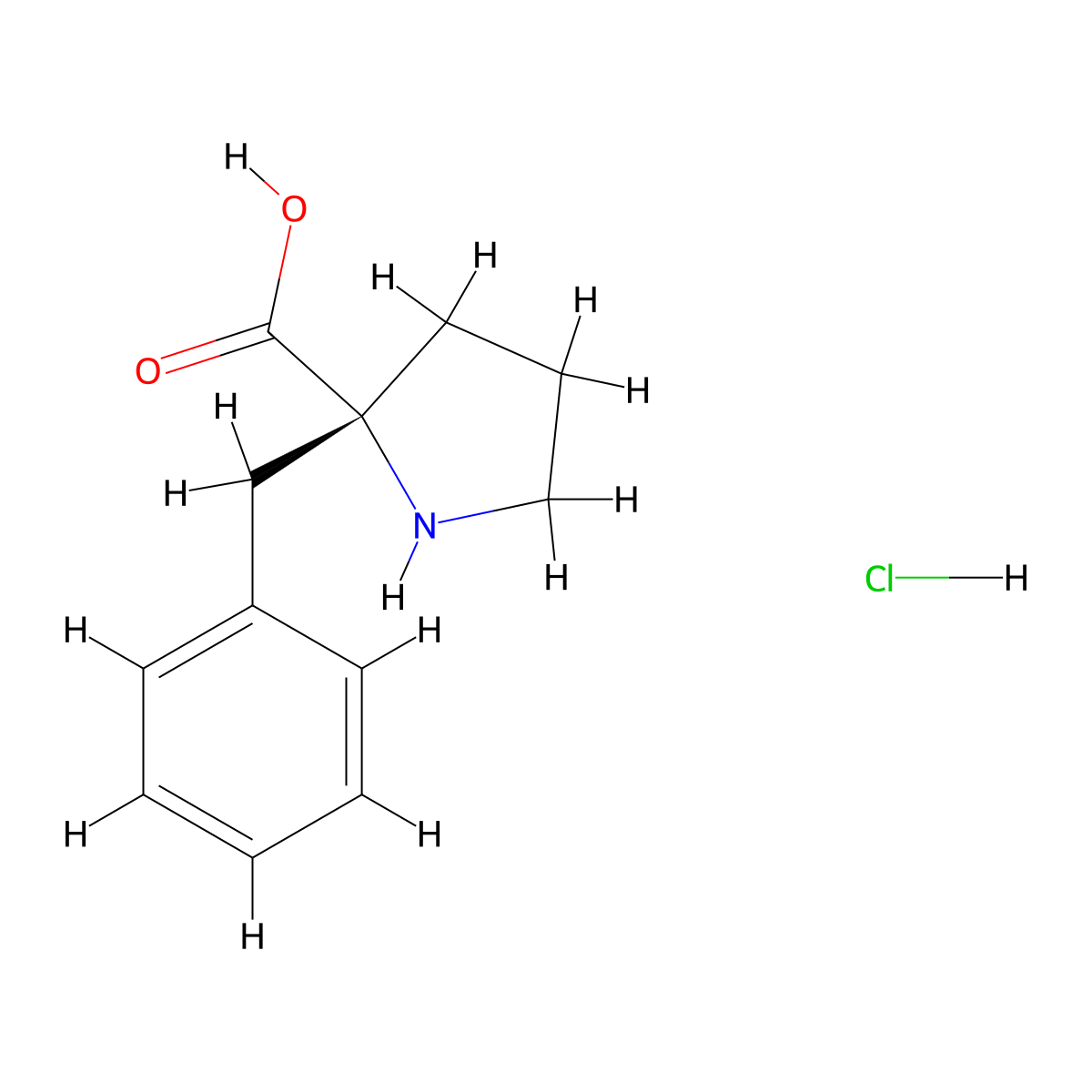 2-Benzyl-L-proline hydrochloride molecular structure, CAS 2098693-96-8
