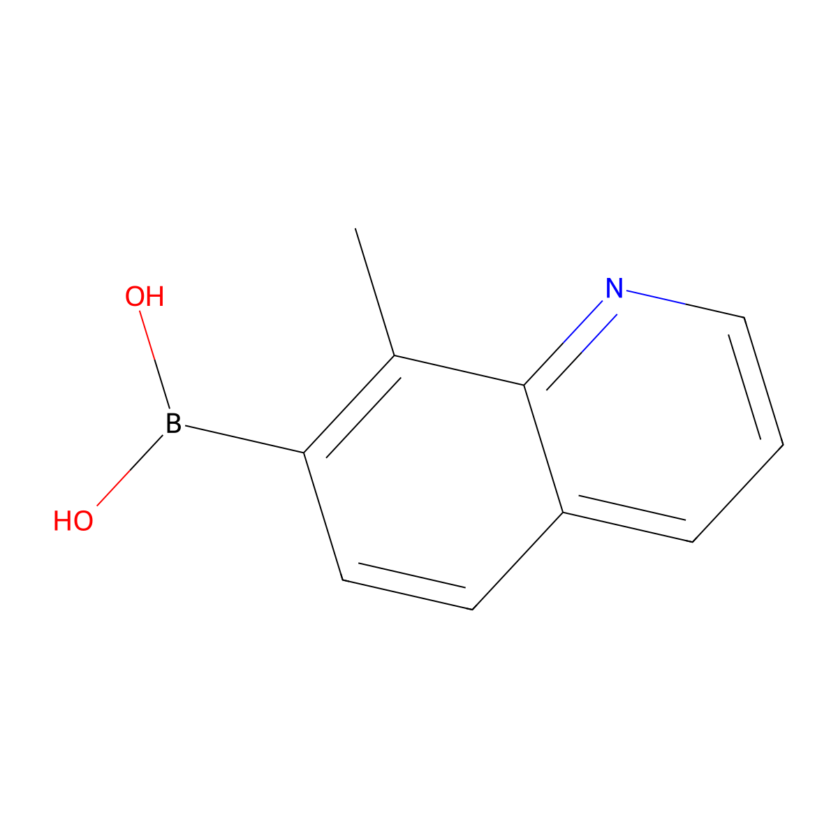 (8-Methylquinolin-7-yl)boronic acid molecular structure, CAS 2098697-58-4