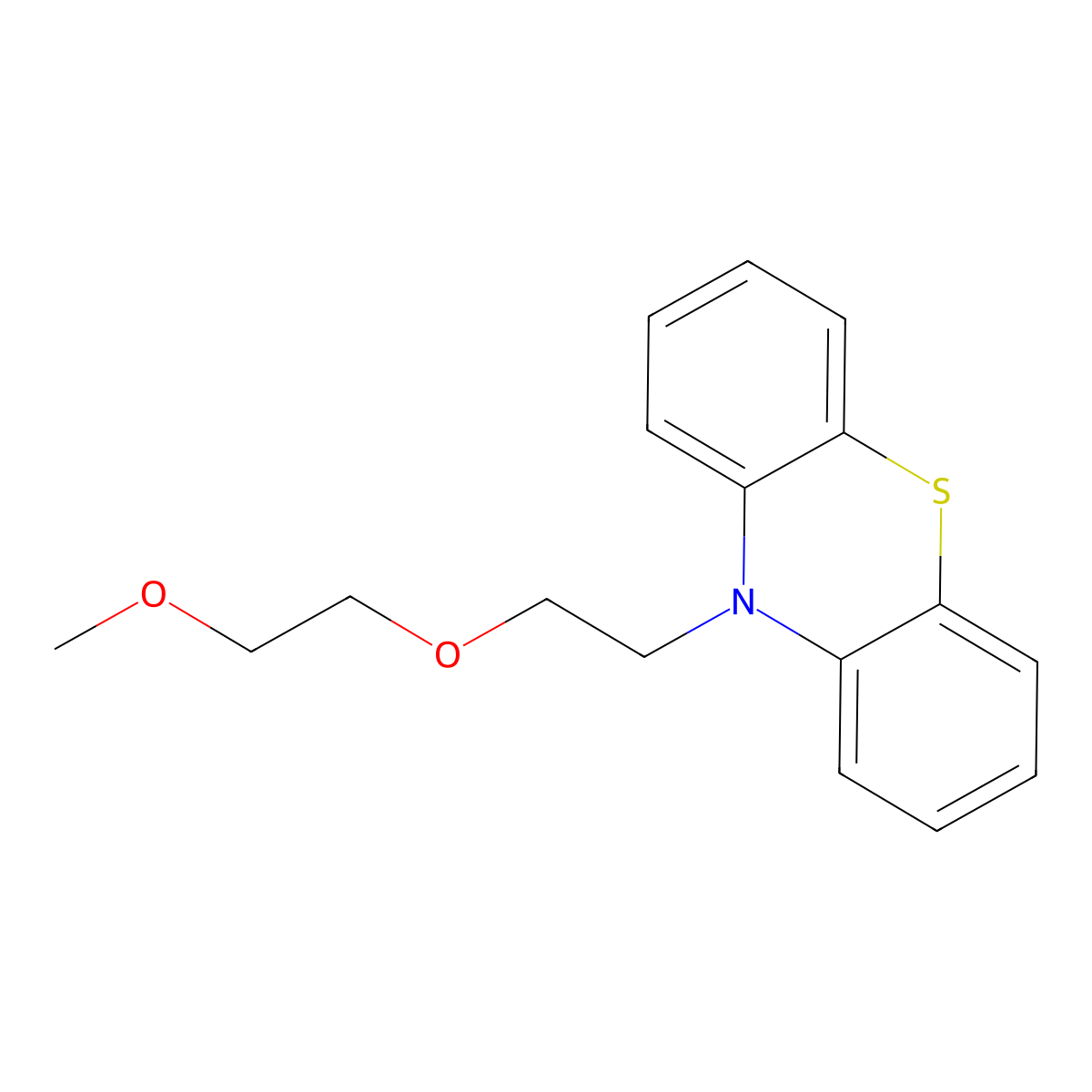 10-[2-(2-Methoxyethoxy)ethyl]-10H-phenothiazine molecular structure, CAS 2098786-35-5