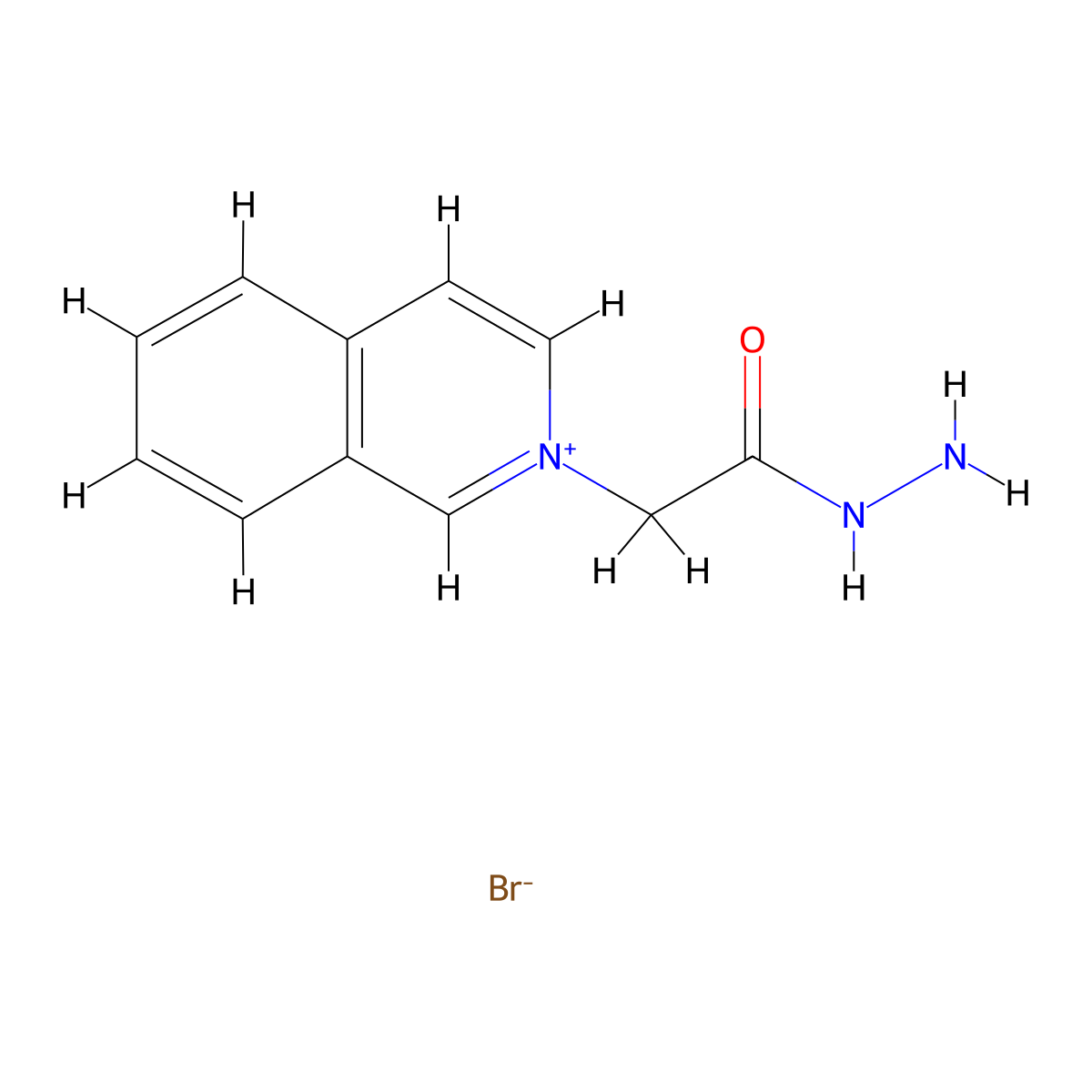 2-(2-Hydrazinyl-2-oxoethyl)isoquinolin-2-ium bromide molecular structure, CAS 2098787-86-9
