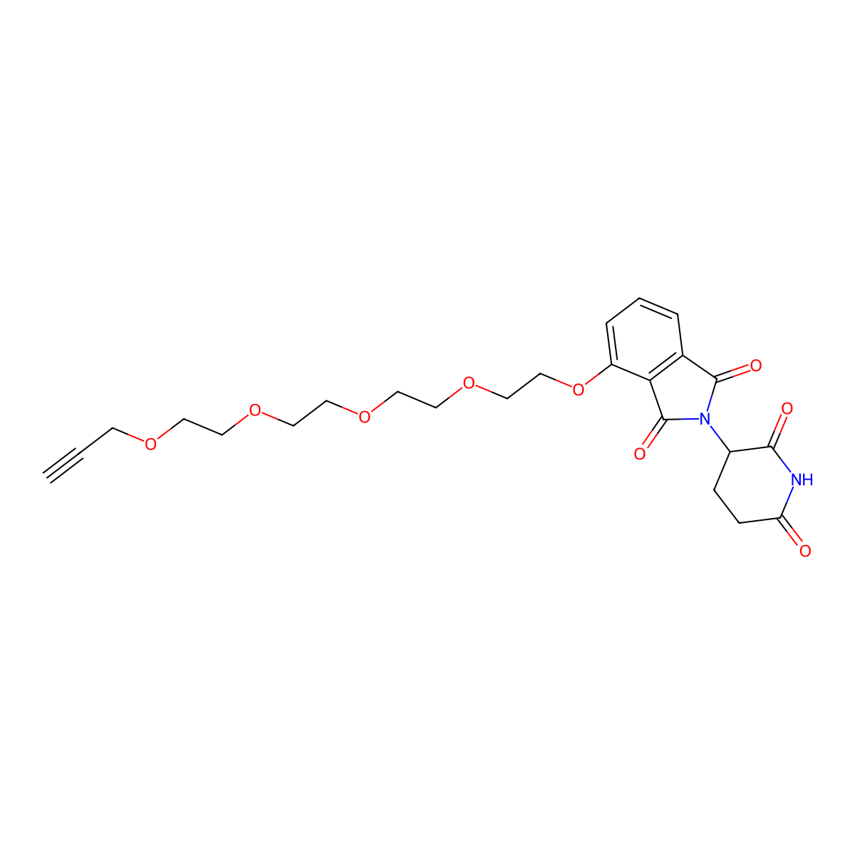 Thalidomide-PEG4-Propargyl molecular structure, CAS 2098799-77-8