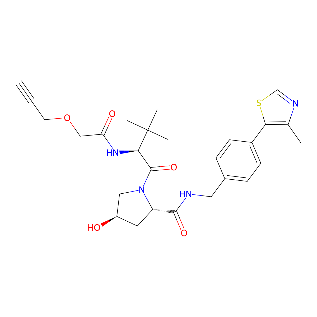 (S,R,S)-AHPC-propargyl molecular structure, CAS 2098799-78-9