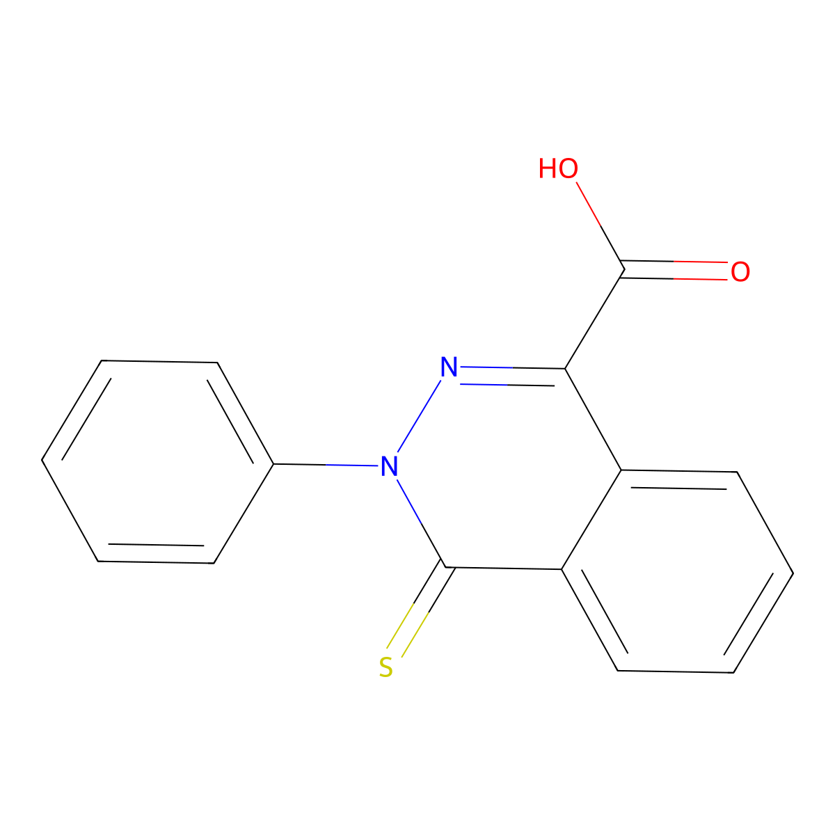 3-Phenyl-4-thioxo-3,4-dihydrophthalazine-1-carboxylic acid molecular structure, CAS 20988-85-6