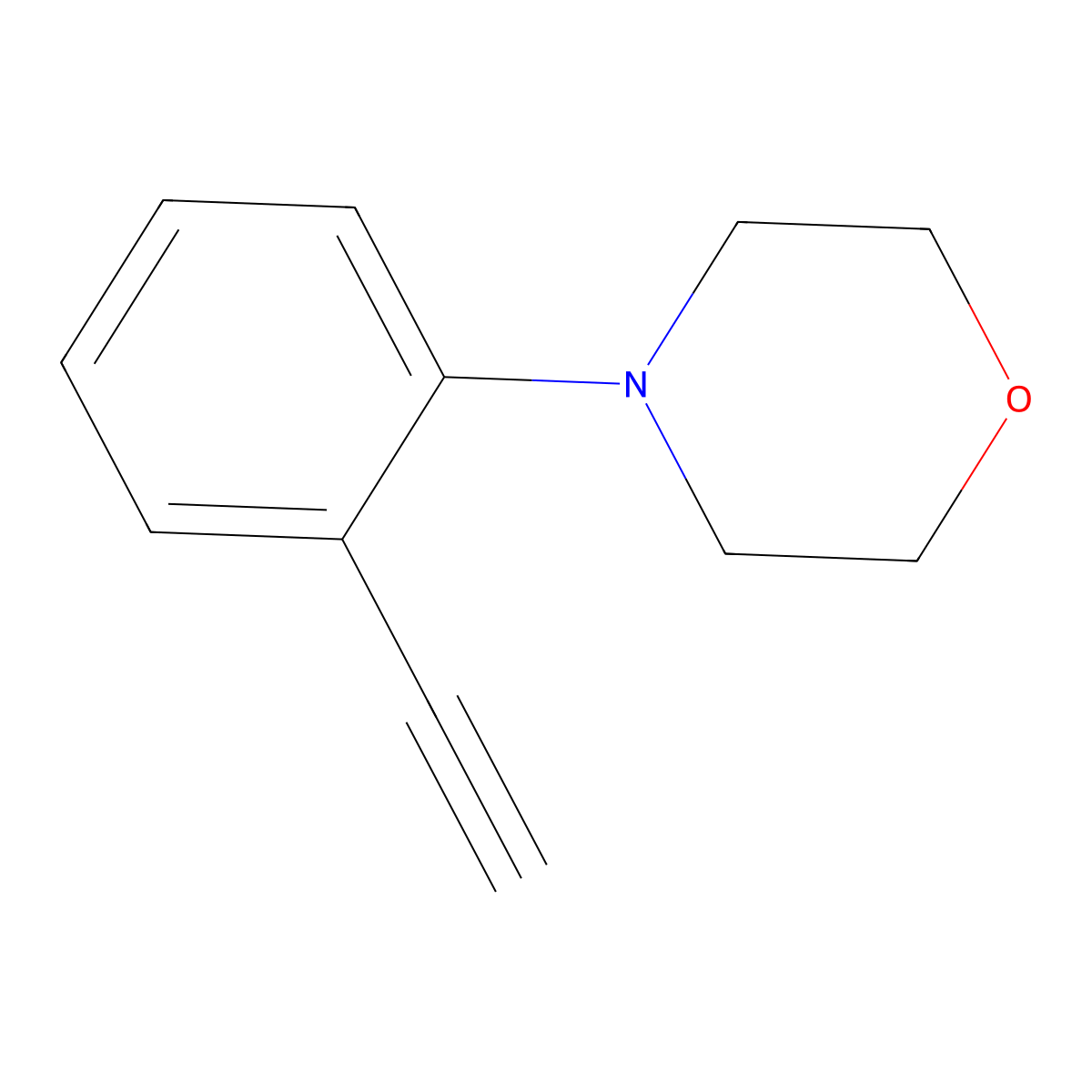 4-(2-Ethynylphenyl)morpholine molecular structure, CAS 2098805-05-9