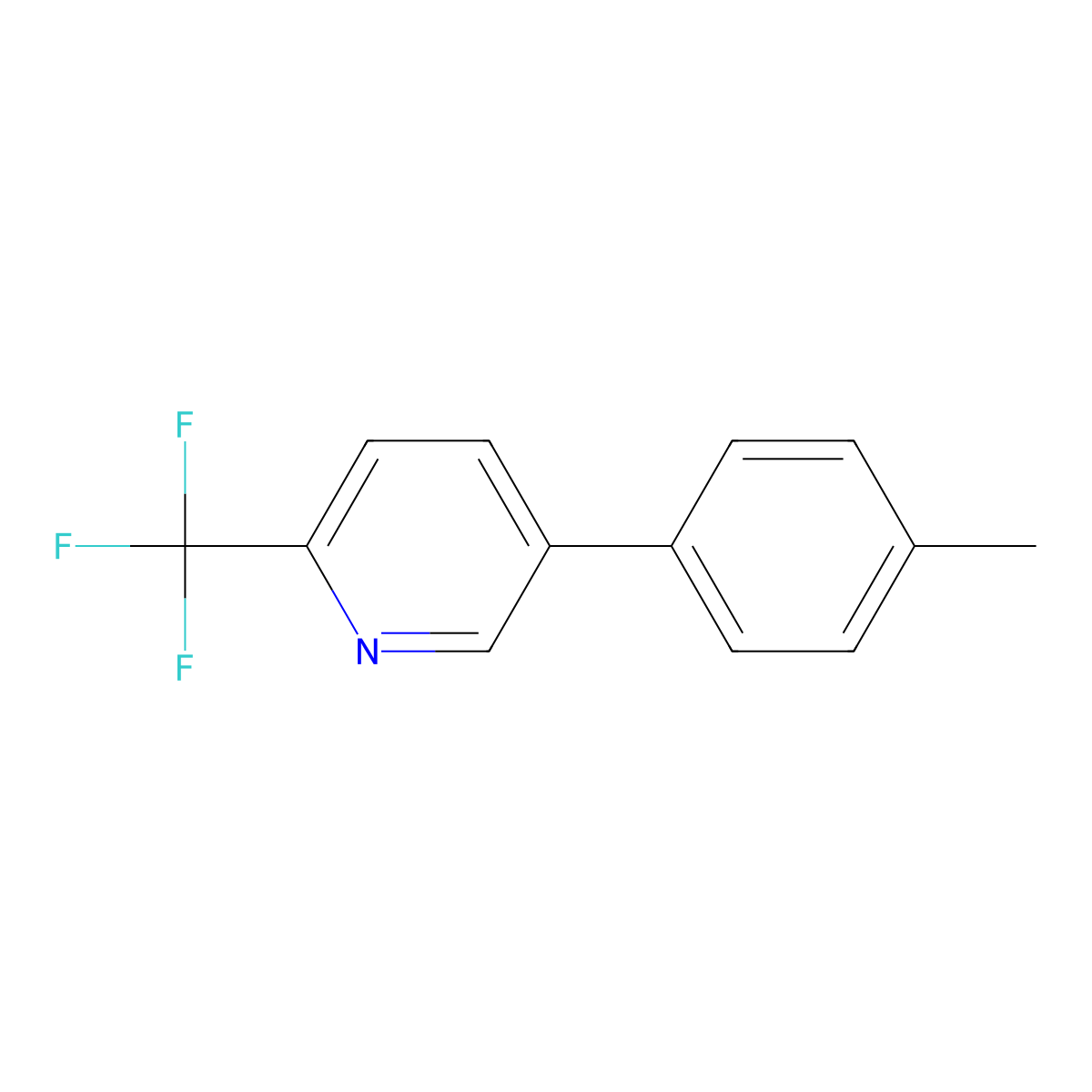 5-(p-Tolyl)-2-(trifluoromethyl)pyridine molecular structure, CAS 2098851-14-8