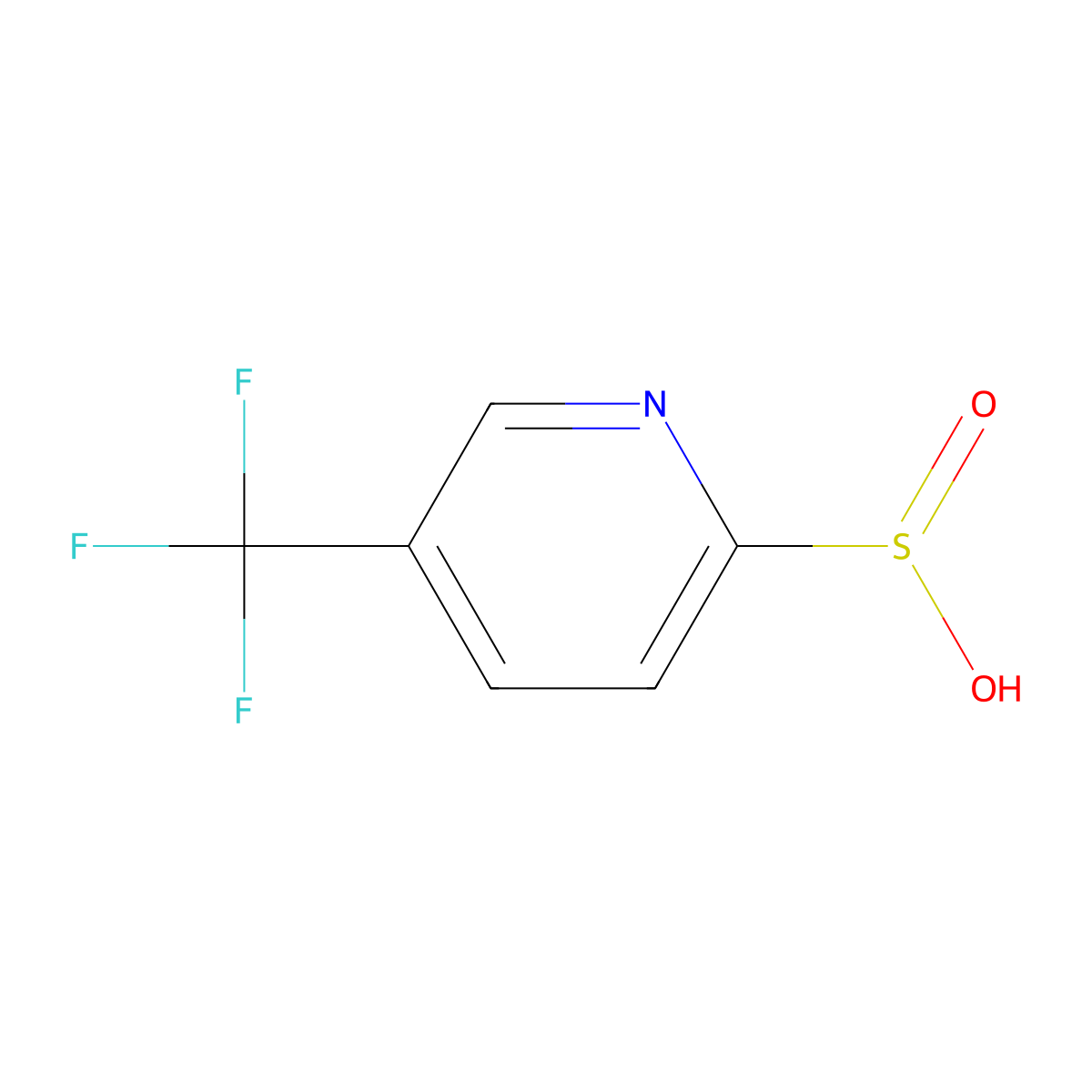5-(Trifluoromethyl)pyridine-2-sulfinic acid molecular structure, CAS 2098851-47-7