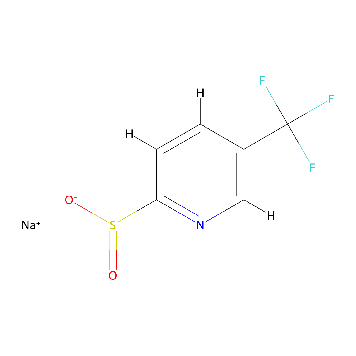 Sodium 5-(Trifluoromethyl)pyridine-2-sulfinate molecular structure, CAS 2098851-48-8