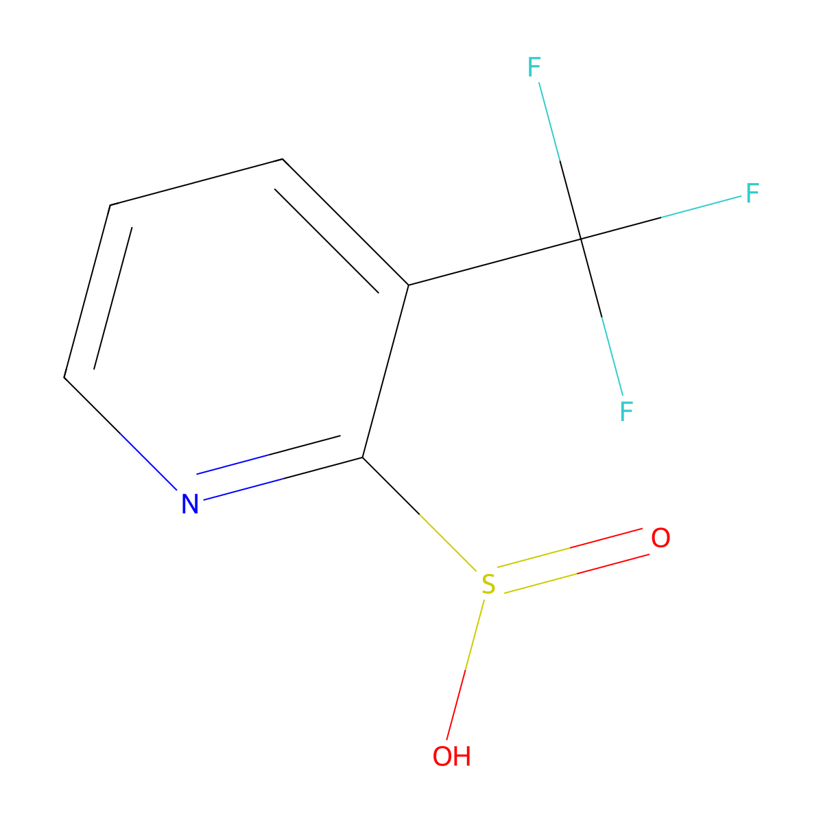 3-(Trifluoromethyl)pyridine-2-sulfinic acid molecular structure, CAS 2098851-51-3