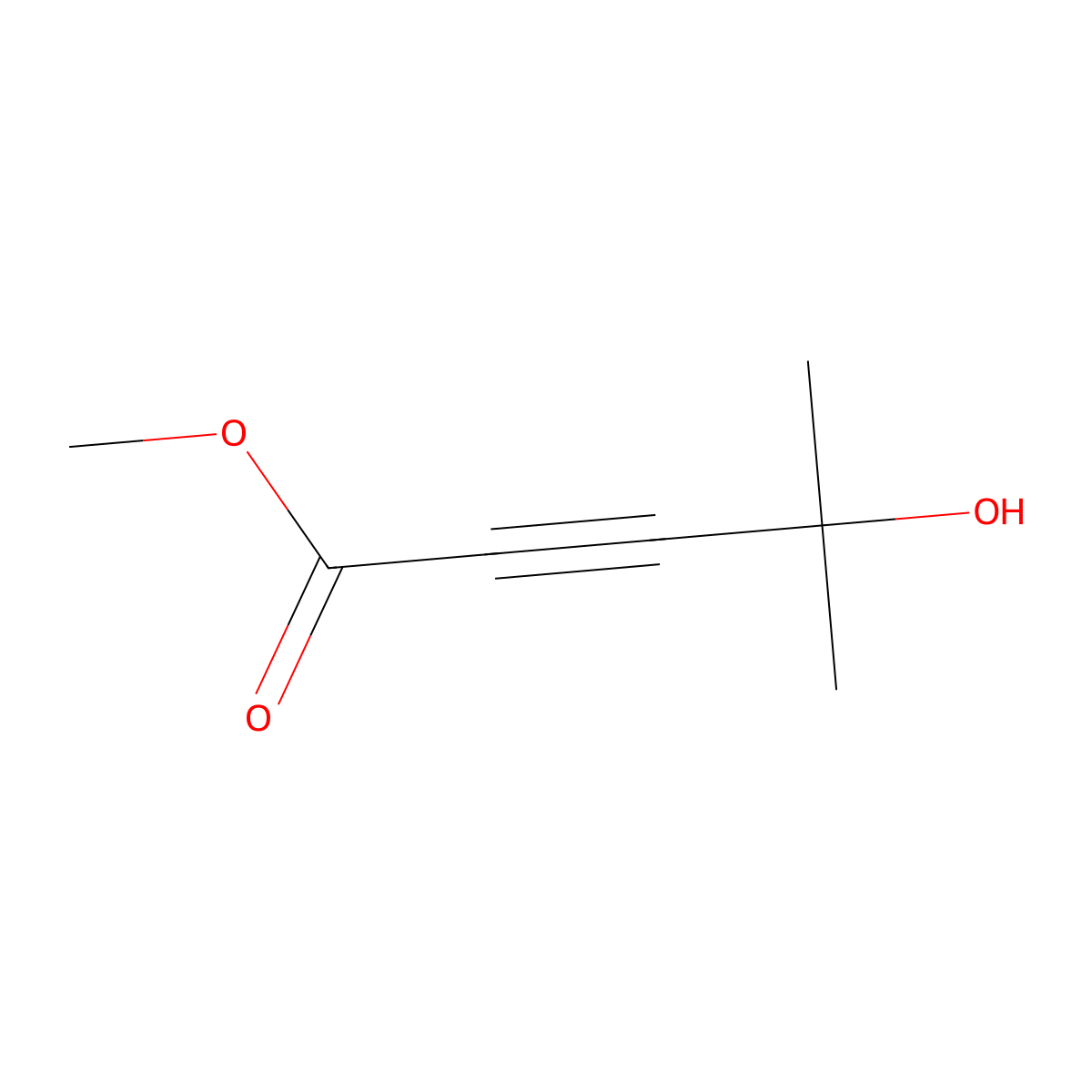 Methyl 4-hydroxy-4-methylpent-2-ynoate molecular structure, CAS 209909-03-5