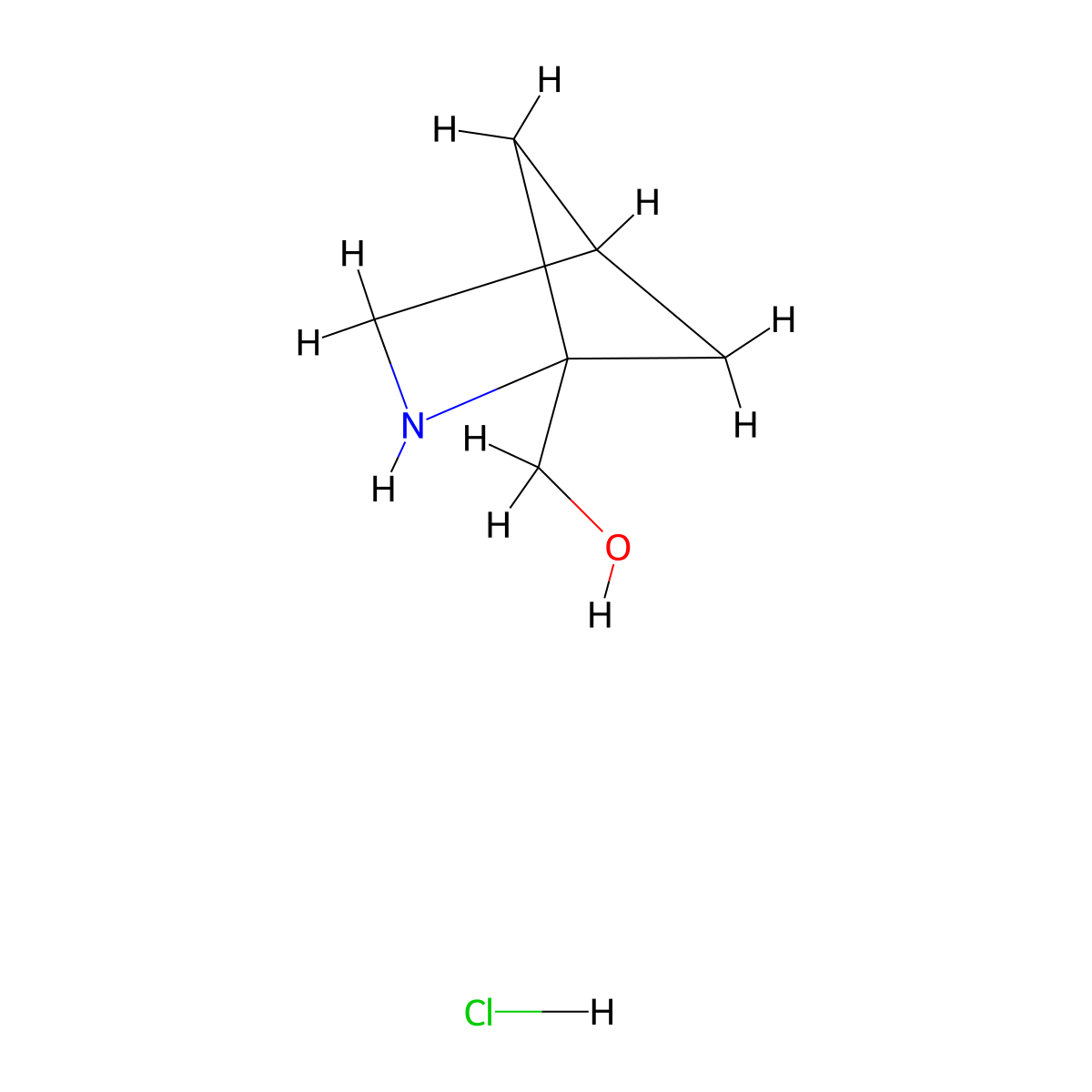 {2-Azabicyclo[2.1.1]hexan-1-yl}methanol hydrochloride molecular structure, CAS 2099148-27-1