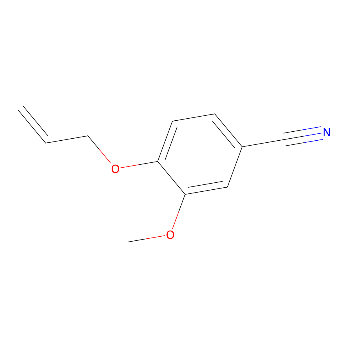 4-(Allyloxy)-3-methoxybenzonitrile molecular structure, CAS 209916-32-5