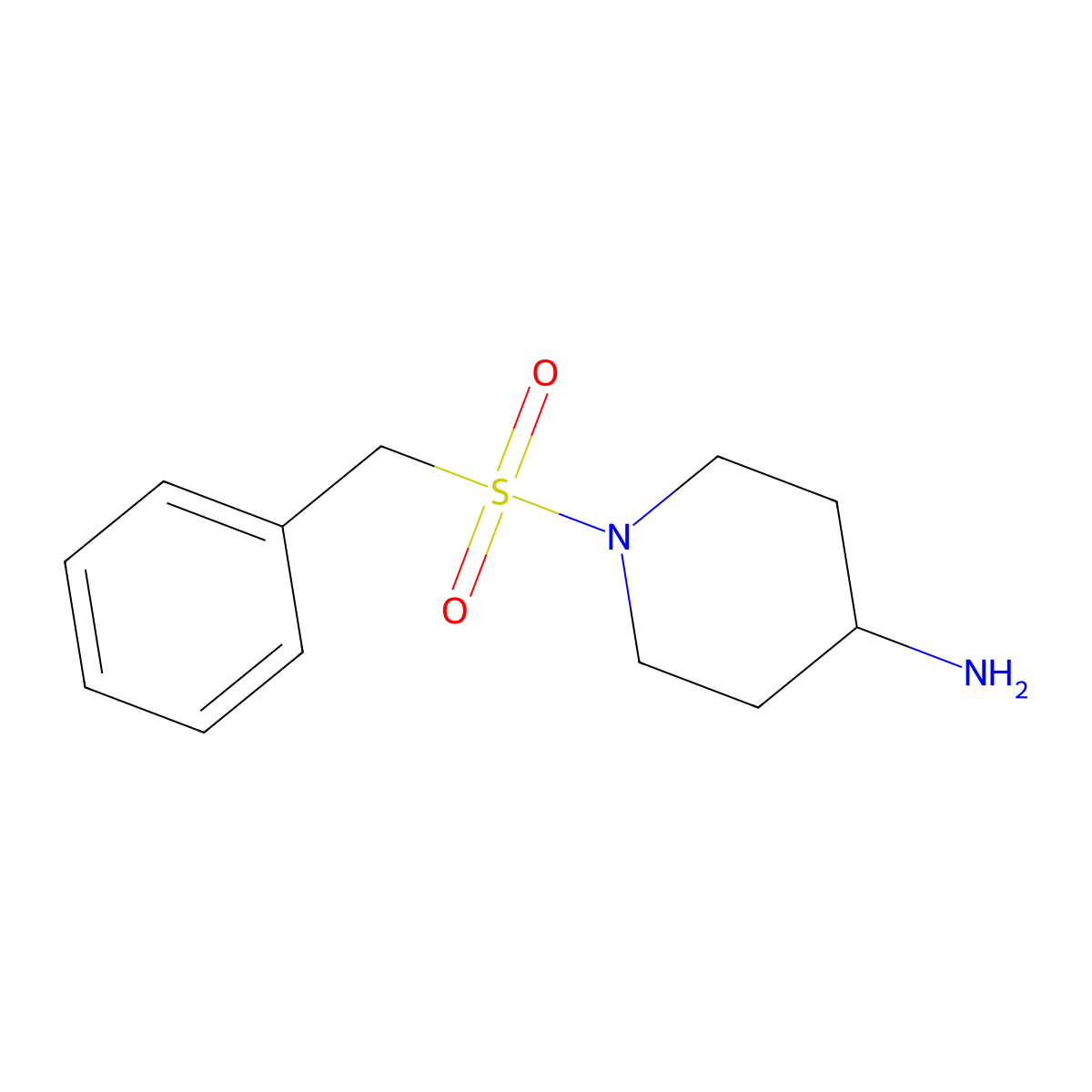 1-(Benzylsulfonyl)piperidin-4-amine molecular structure, CAS 209917-52-2