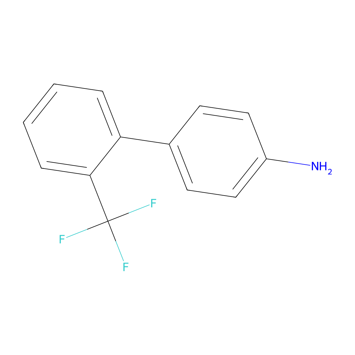 2'-Trifluoromethyl-biphenyl-4-ylamine molecular structure, CAS 209917-92-0