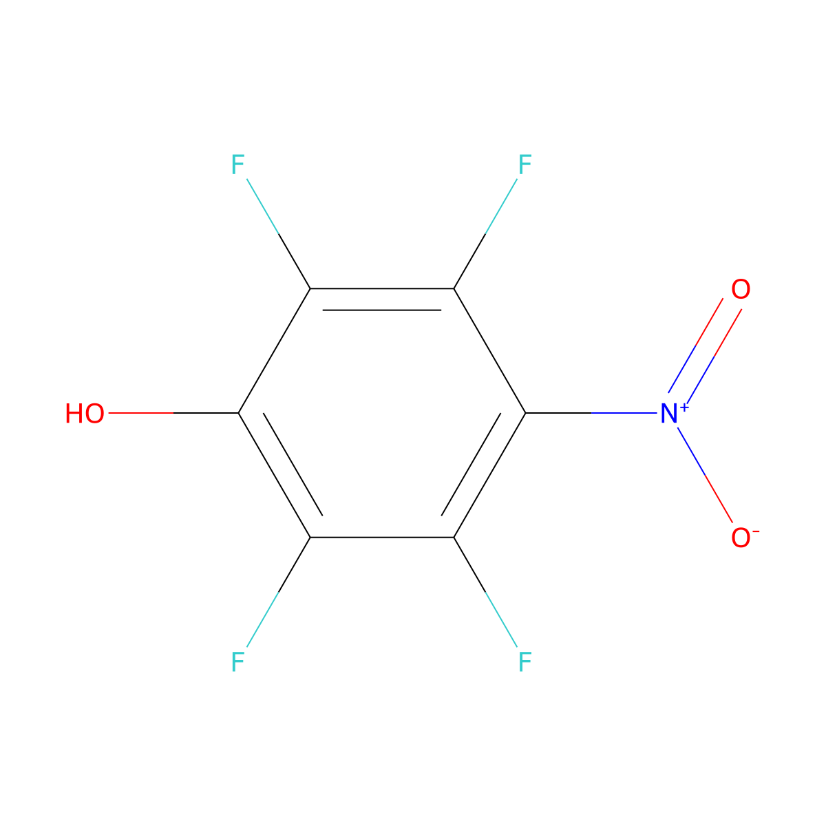 2,3,5,6-Tetrafluoro-4-nitrophenol molecular structure, CAS 20994-04-1