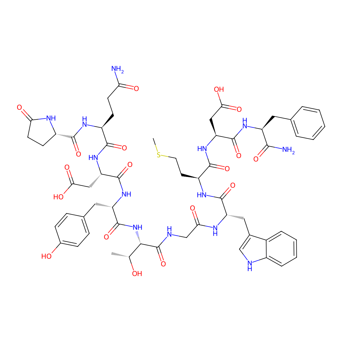 Caerulein (desulfated) molecular structure, CAS 20994-83-6