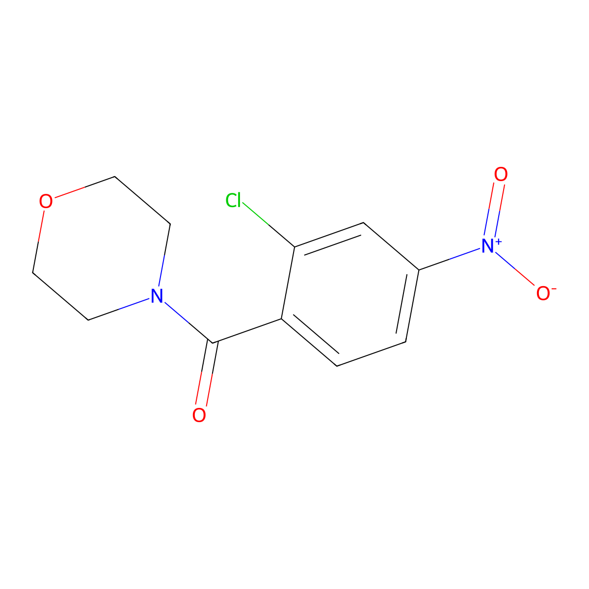 4-(2-Chloro-4-nitrobenzoyl)morpholine molecular structure, CAS 209959-71-7