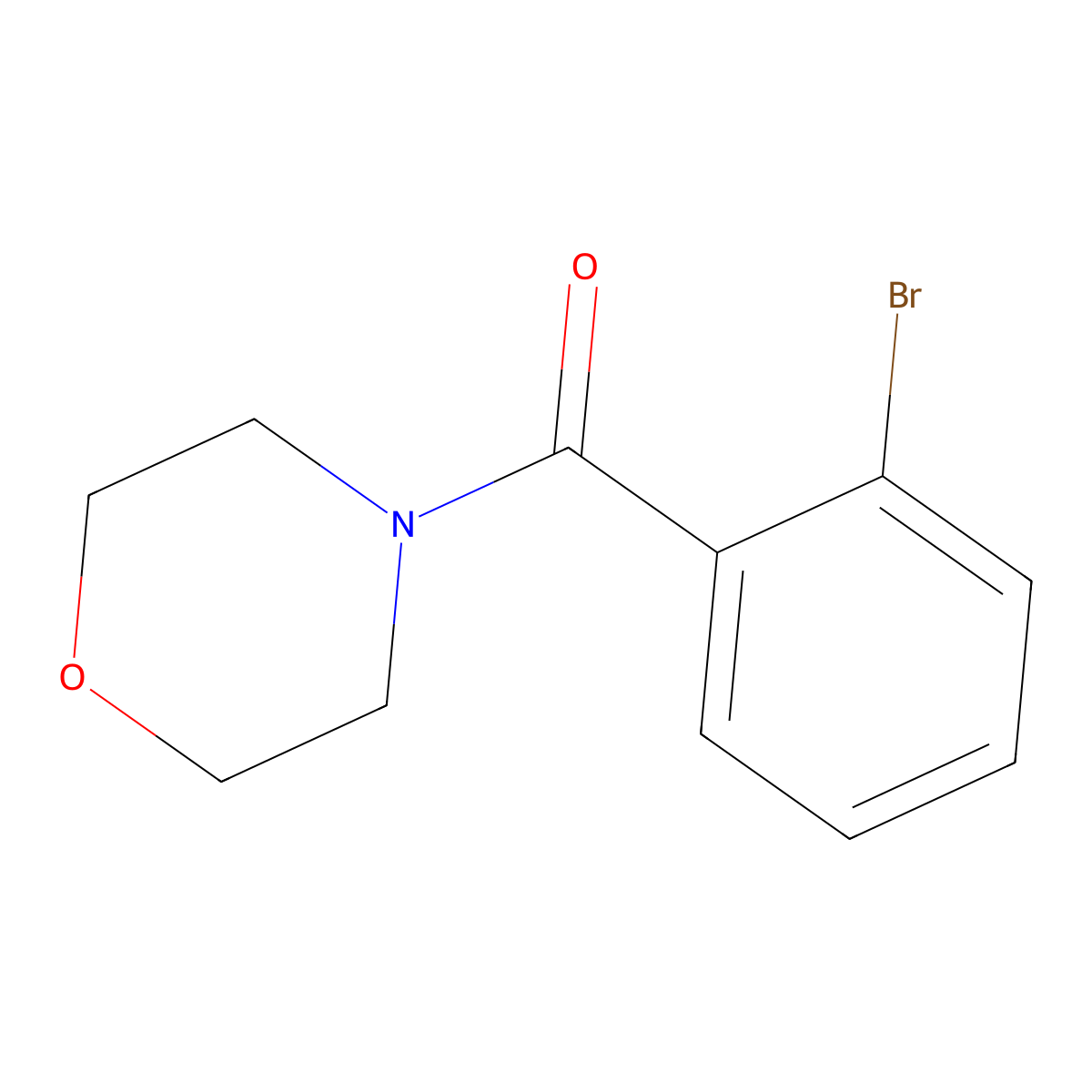 (2-Bromophenyl)(morpholino)methanone molecular structure, CAS 209962-07-2