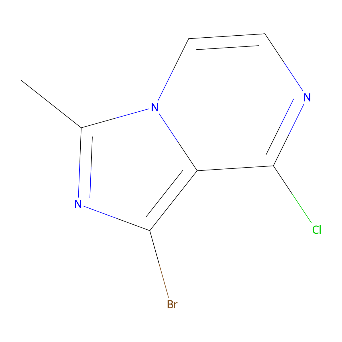 1-Bromo-8-chloro-3-methylimidazo[1,5-a]pyrazine molecular structure, CAS 2099712-01-1