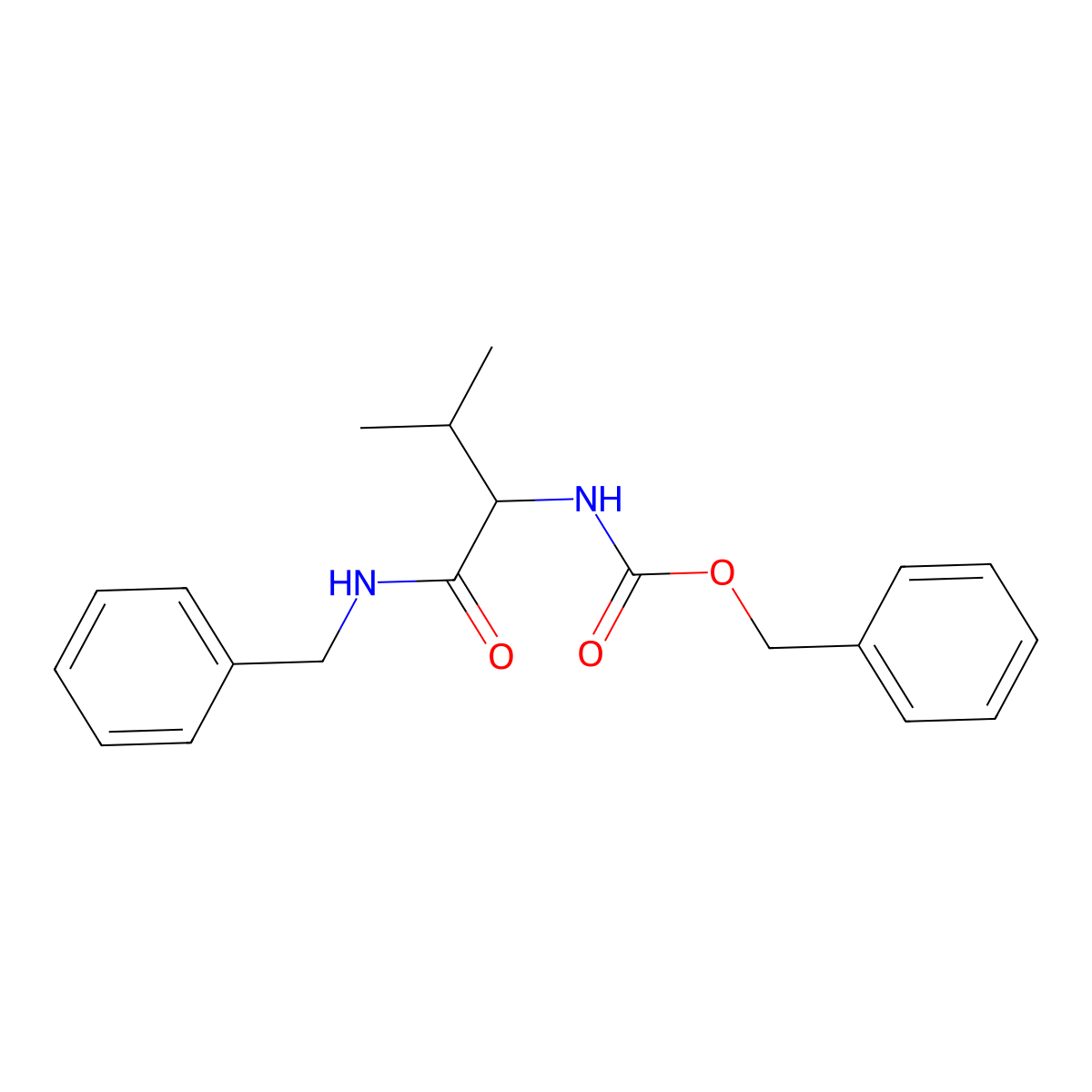 N-Benzyl L-Z-Valinamide molecular structure, CAS 20998-83-8