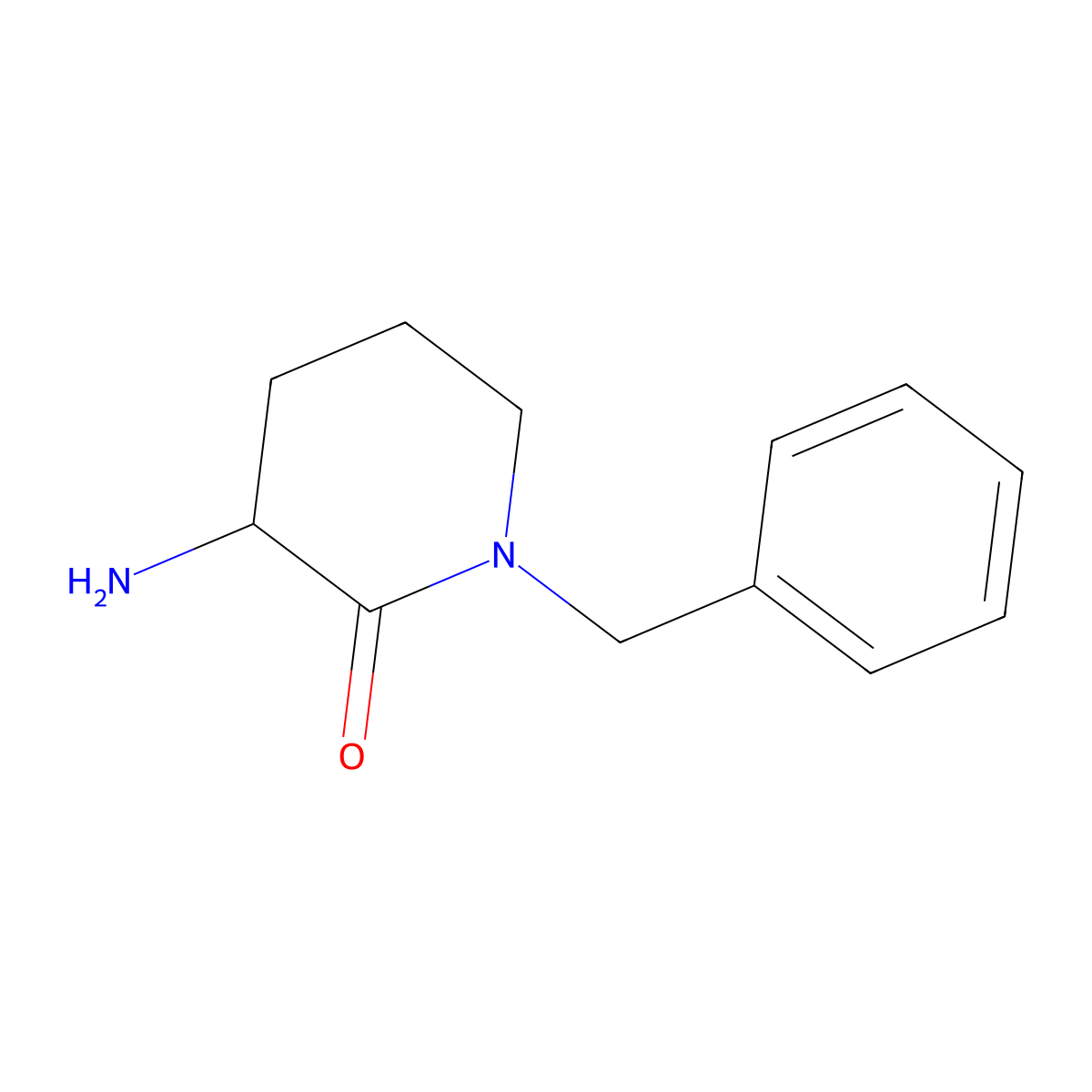 3-Amino-1-benzylpiperidin-2-one molecular structure, CAS 209983-73-3